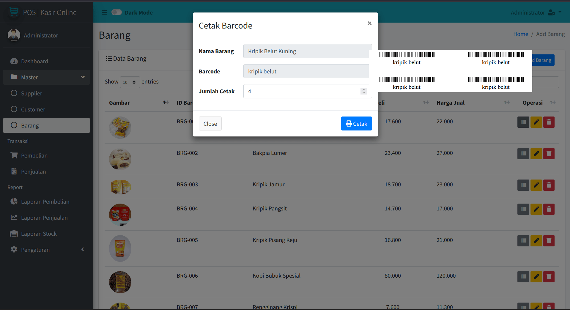 Source Code Aplikasi Kasir Online & Point of Sale (POS)| Download Source Code Website Aplikasi Kasir