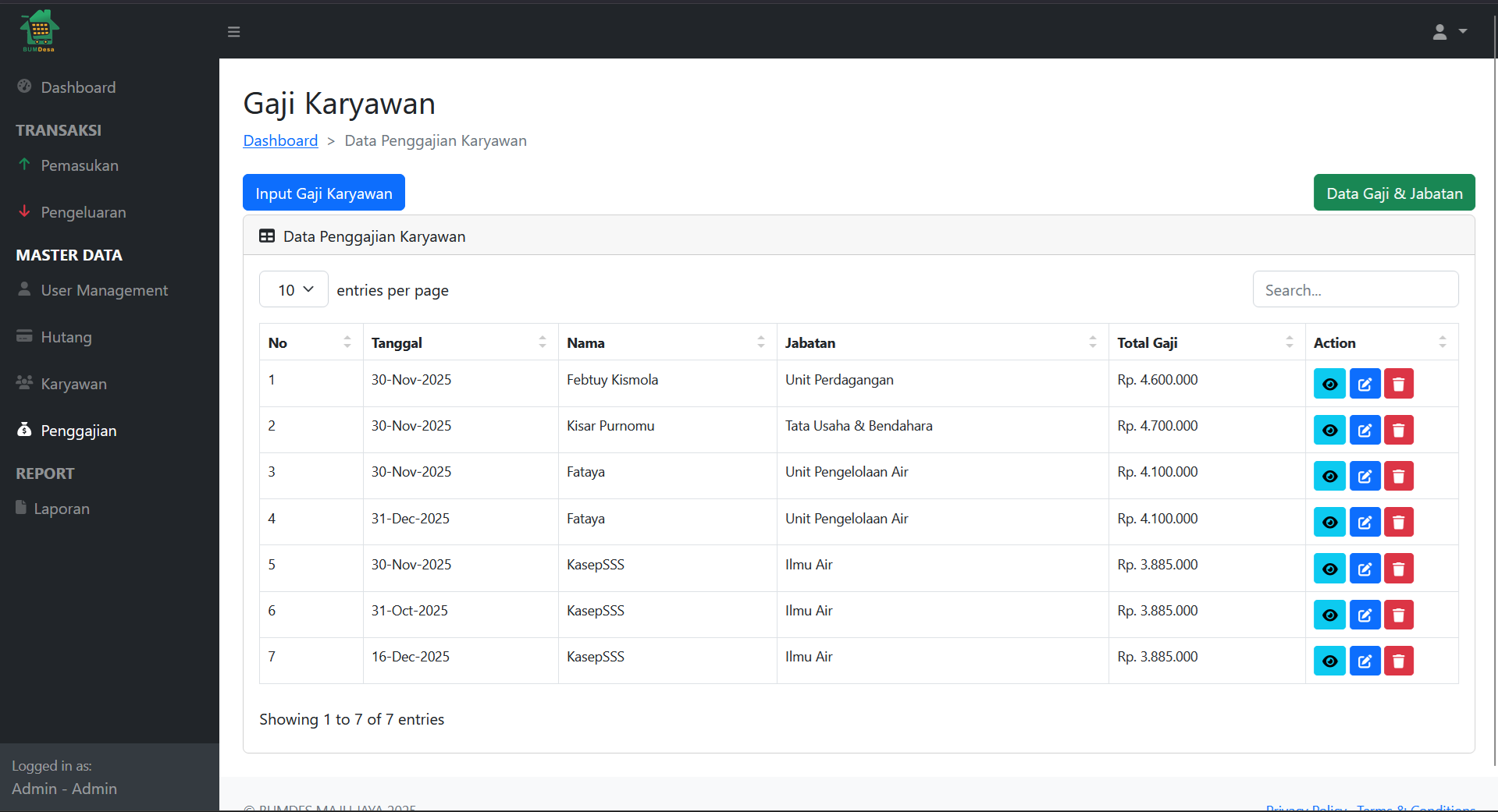 Source Code Website Pengelolaan Keuangan & Laporan Kas | Download Website Laporan Keuangan Laravel