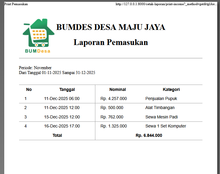 Source Code Website Pengelolaan Keuangan & Laporan Kas | Download Website Laporan Keuangan Laravel