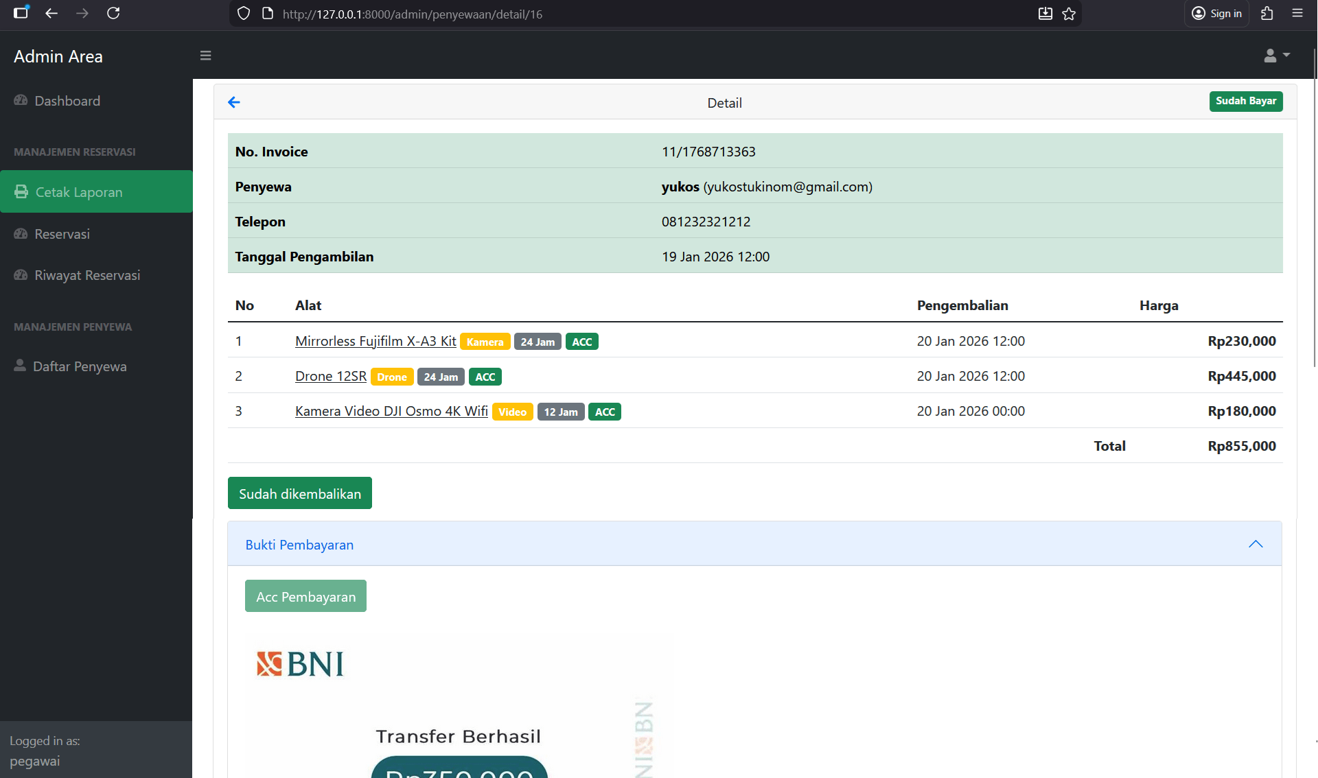 Source Code Website Penyewaan & Rental Barang Berbasis Web | Source Code Aplikasi Penyewaan Barang