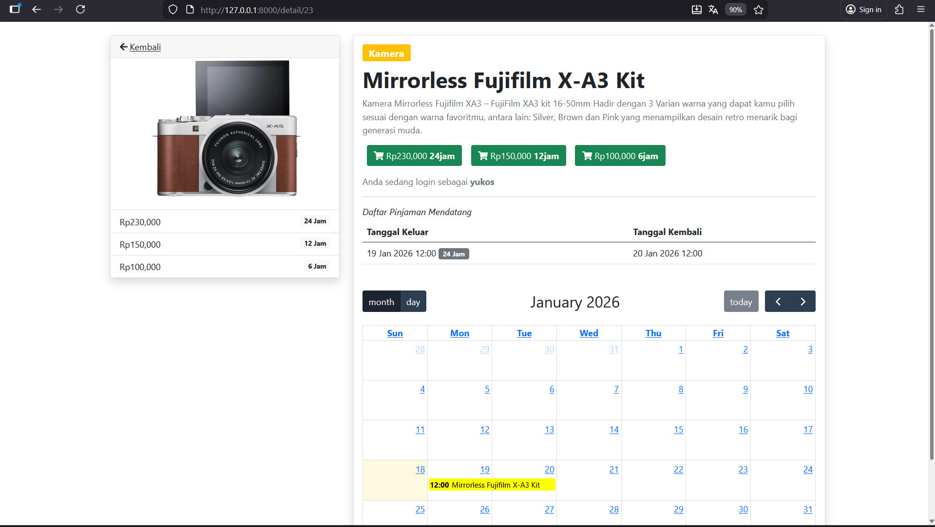Source Code Website Penyewaan & Rental Barang Berbasis Web | Source Code Aplikasi Penyewaan Barang
