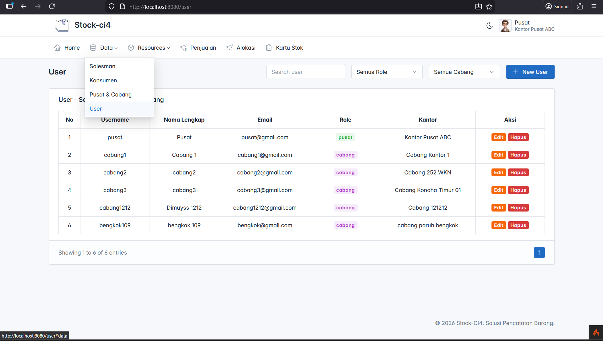 Source Code Inventaris Stok Barang PHP CodeIgniter 4 + Print Invoice | Aplikasi Manajemen Stok CI4