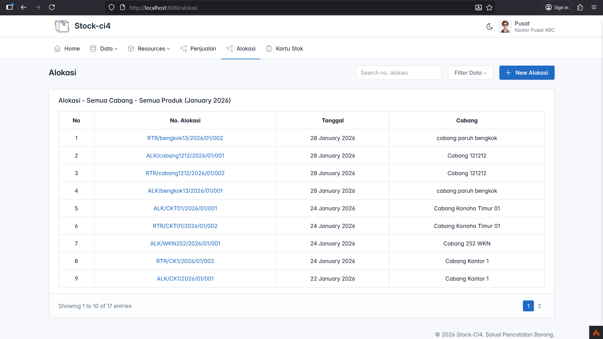Source Code Inventaris Stok Barang PHP CodeIgniter 4 + Print Invoice | Aplikasi Manajemen Stok CI4