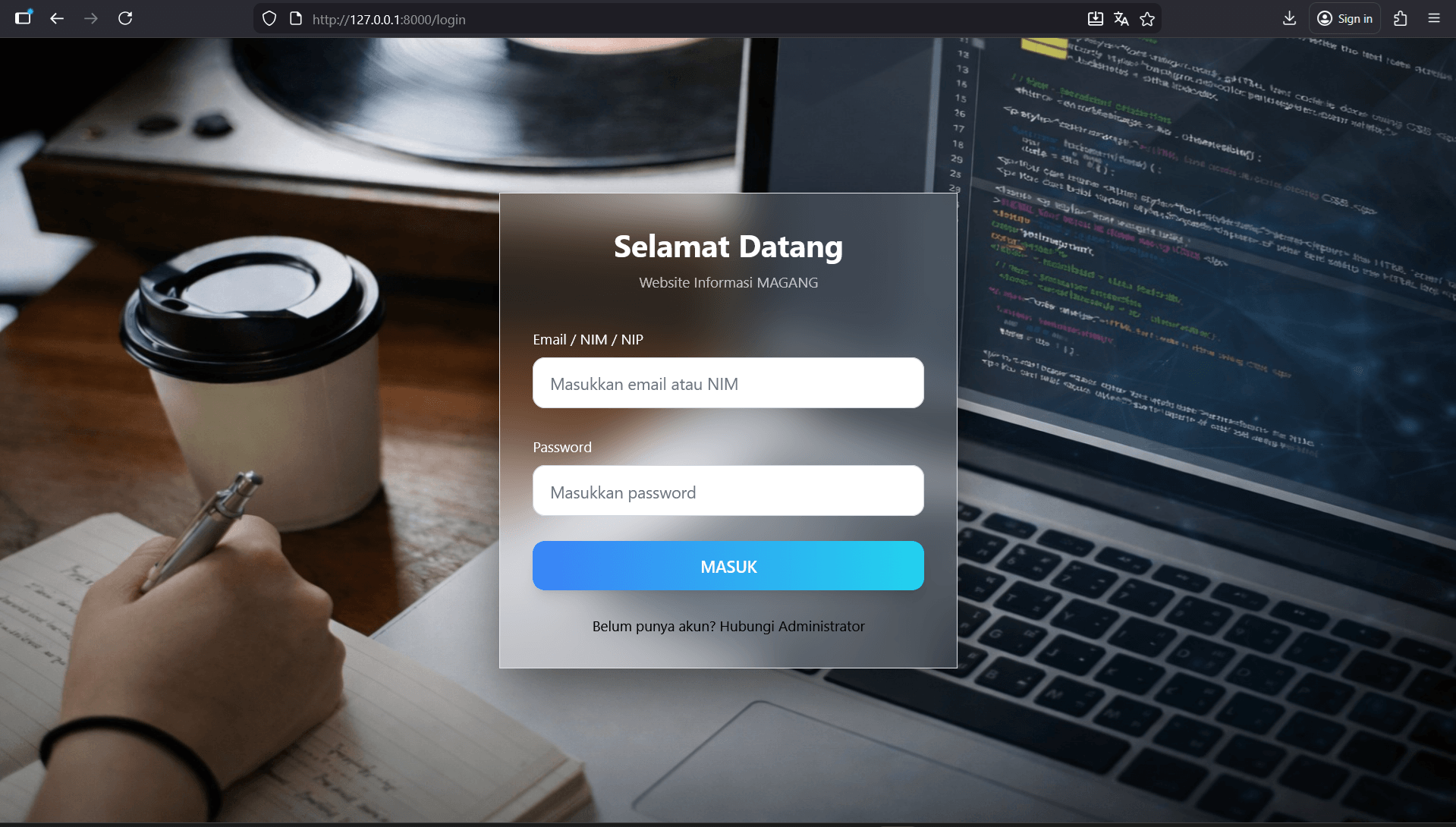 Source Code Aplikasi Pendaftaran Magang PHP MySQL | Download Source Code Website Magang Online PHP