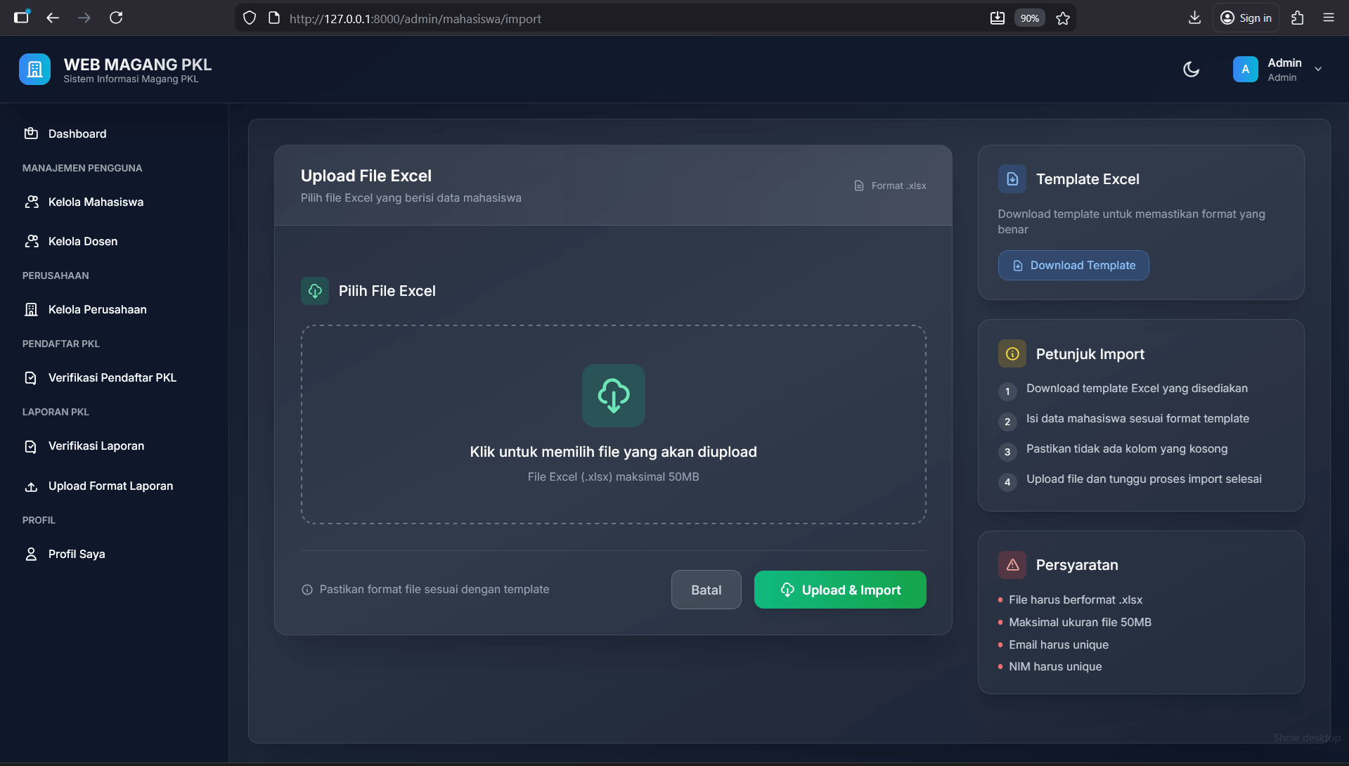 Source Code Aplikasi Pendaftaran Magang PHP MySQL | Download Source Code Website Magang Online PHP