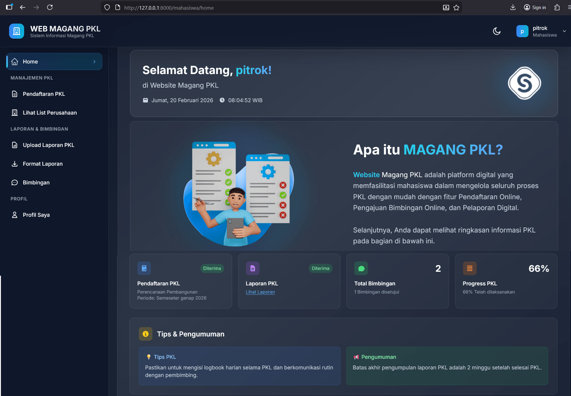 Source Code Aplikasi Pendaftaran Magang PHP MySQL | Download Source Code Website Magang Online PHP