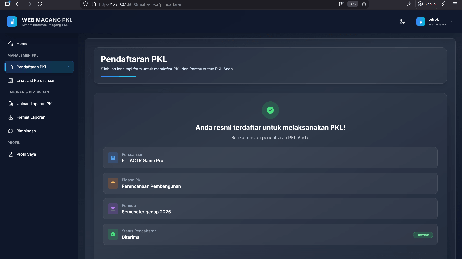 Source Code Aplikasi Pendaftaran Magang PHP MySQL | Download Source Code Website Magang Online PHP