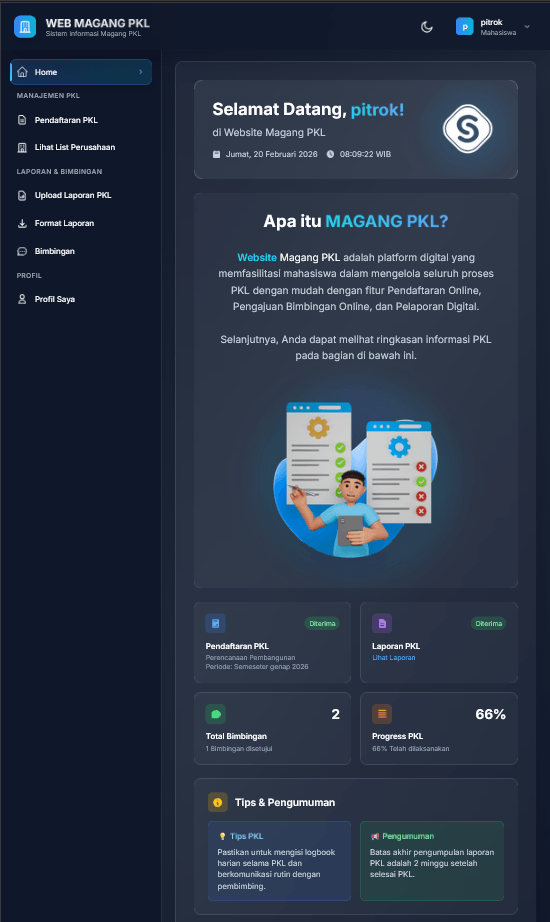 Source Code Aplikasi Pendaftaran Magang PHP MySQL | Download Source Code Website Magang Online PHP