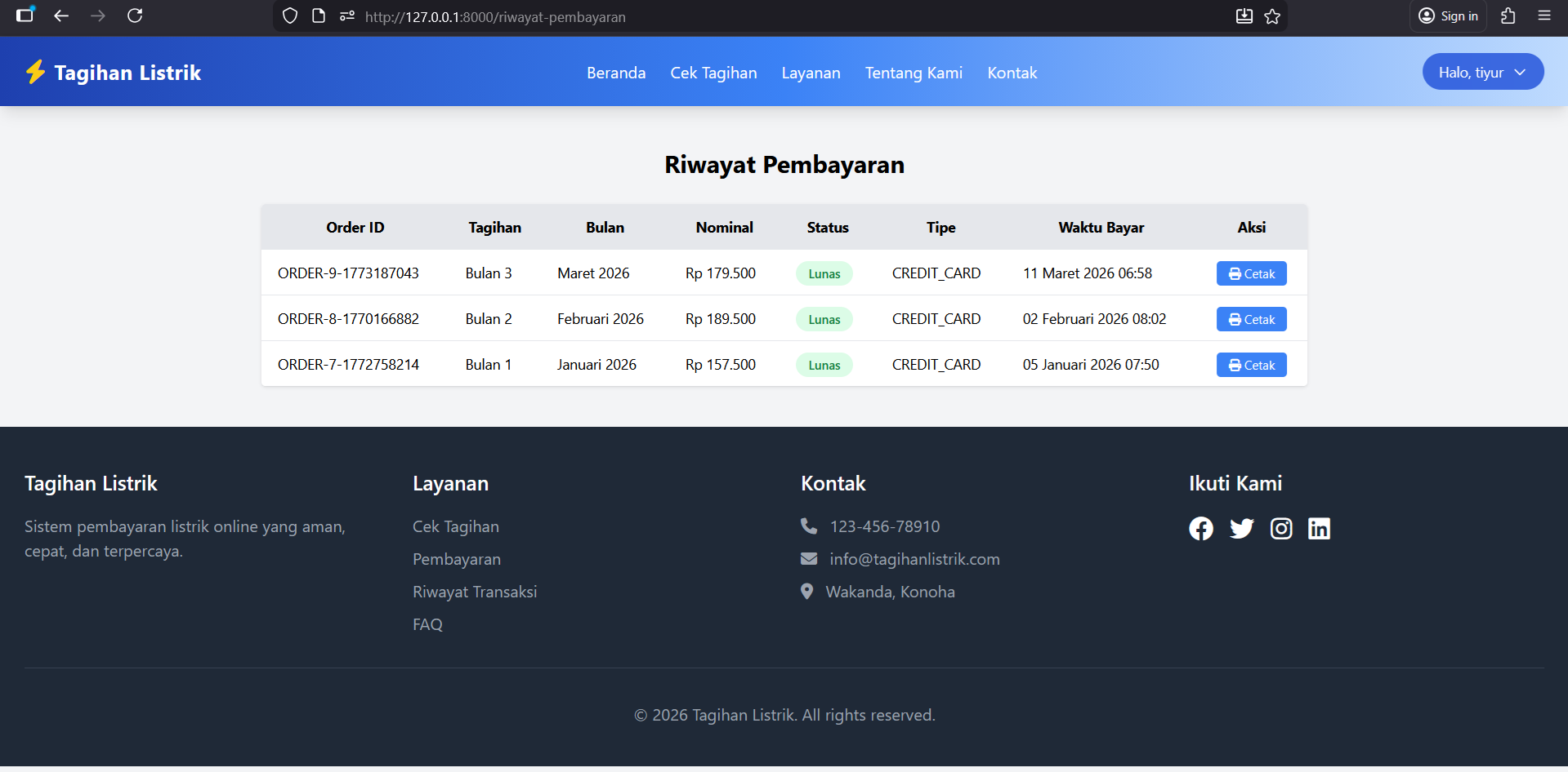 Source Code Website Pembayaran Listrik Midtrans Payment Gateway PHP| Aplikasi Tagihan Listrik Online