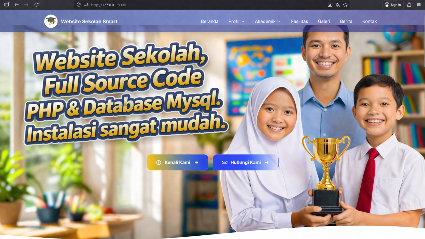 Download Source Code Website Sekolah | Website Company Profile Full Fitur | Sistem Informasi Sekolah