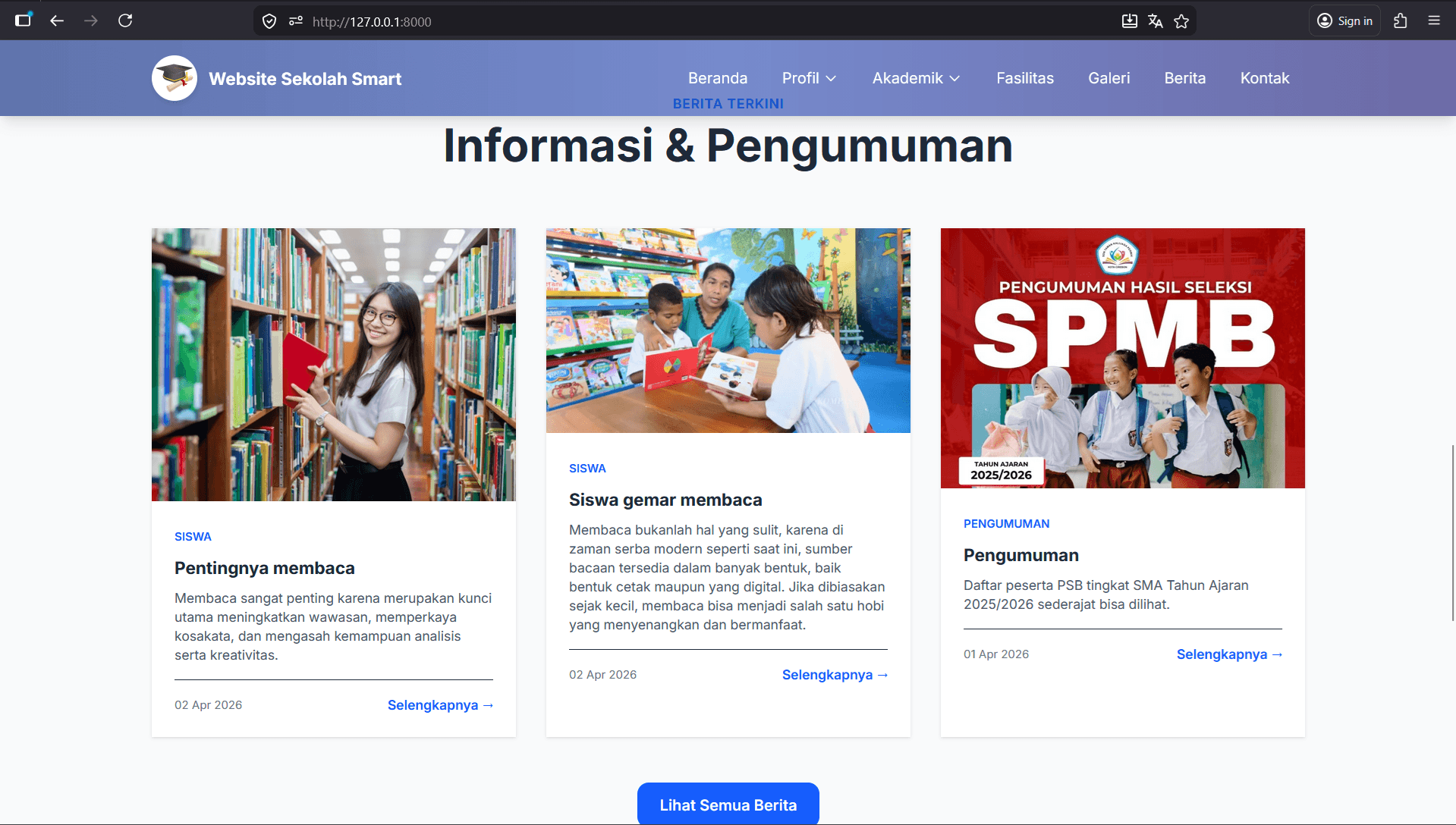 Download Source Code Website Sekolah | Website Company Profile Full Fitur | Sistem Informasi Sekolah