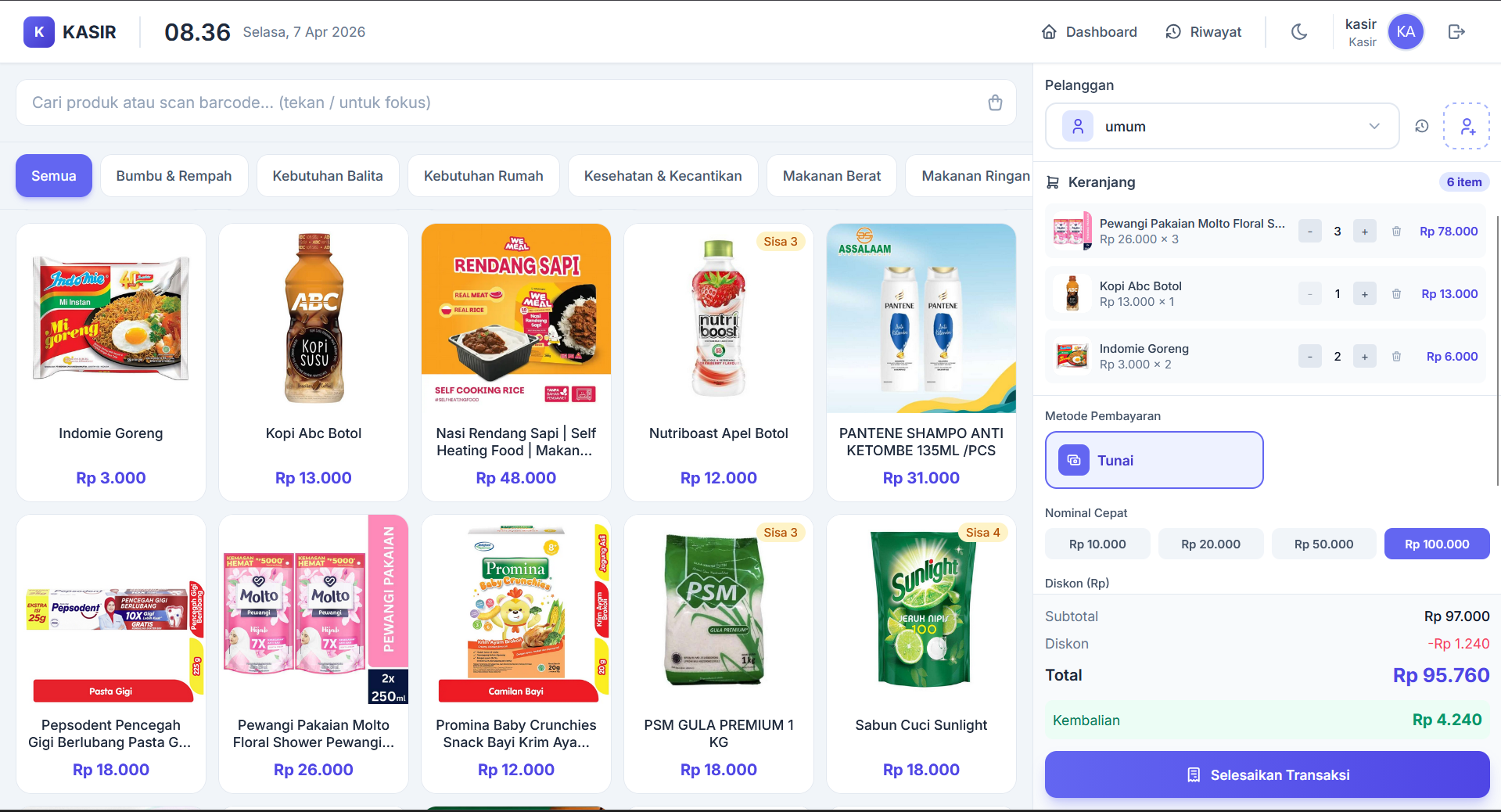 Source Code Aplikasi Kasir Online | Download Coding Website Point Of Sale Laravel +Laporan Penjualan