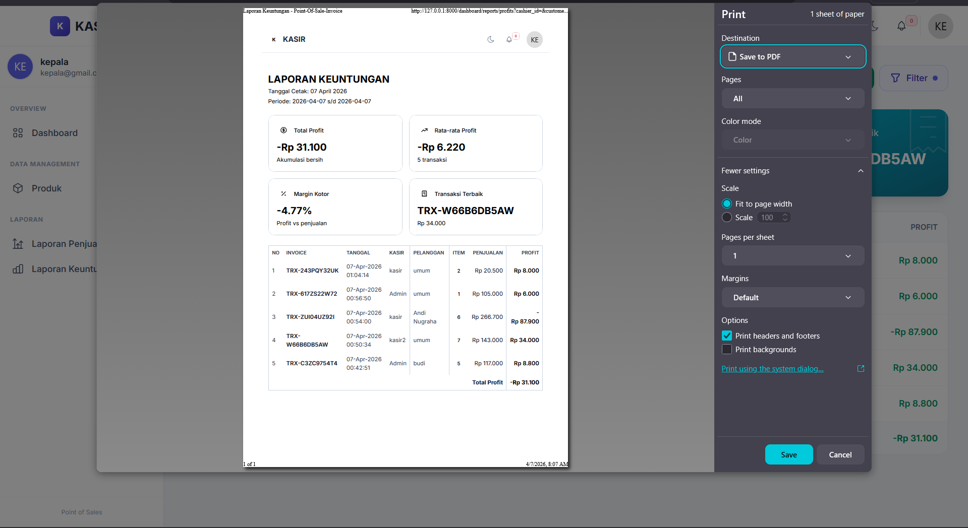 Source Code Aplikasi Kasir Online | Download Coding Website Point Of Sale Laravel +Laporan Penjualan