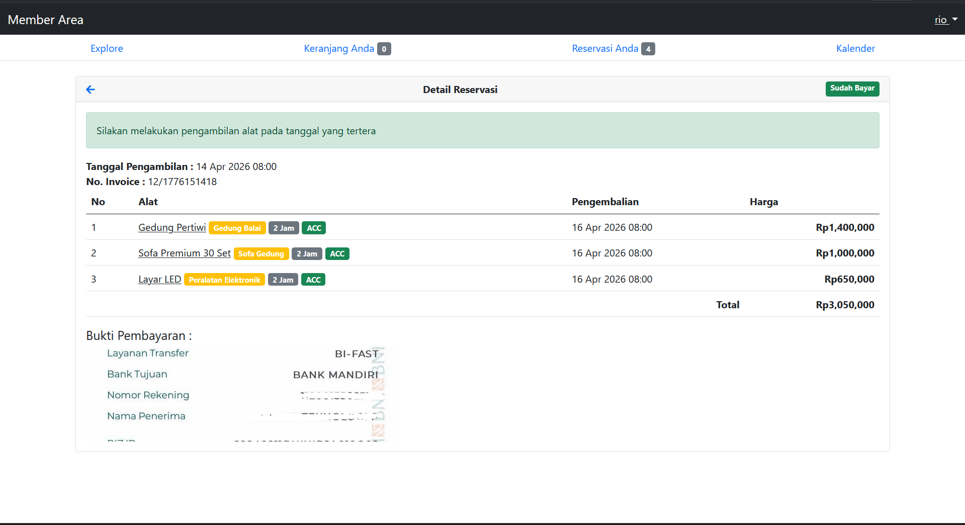 Source Code Website Penyewaan Gedung PHP MySQL | Sistem Booking Online Full Fitur | Aplikasi Sewa
