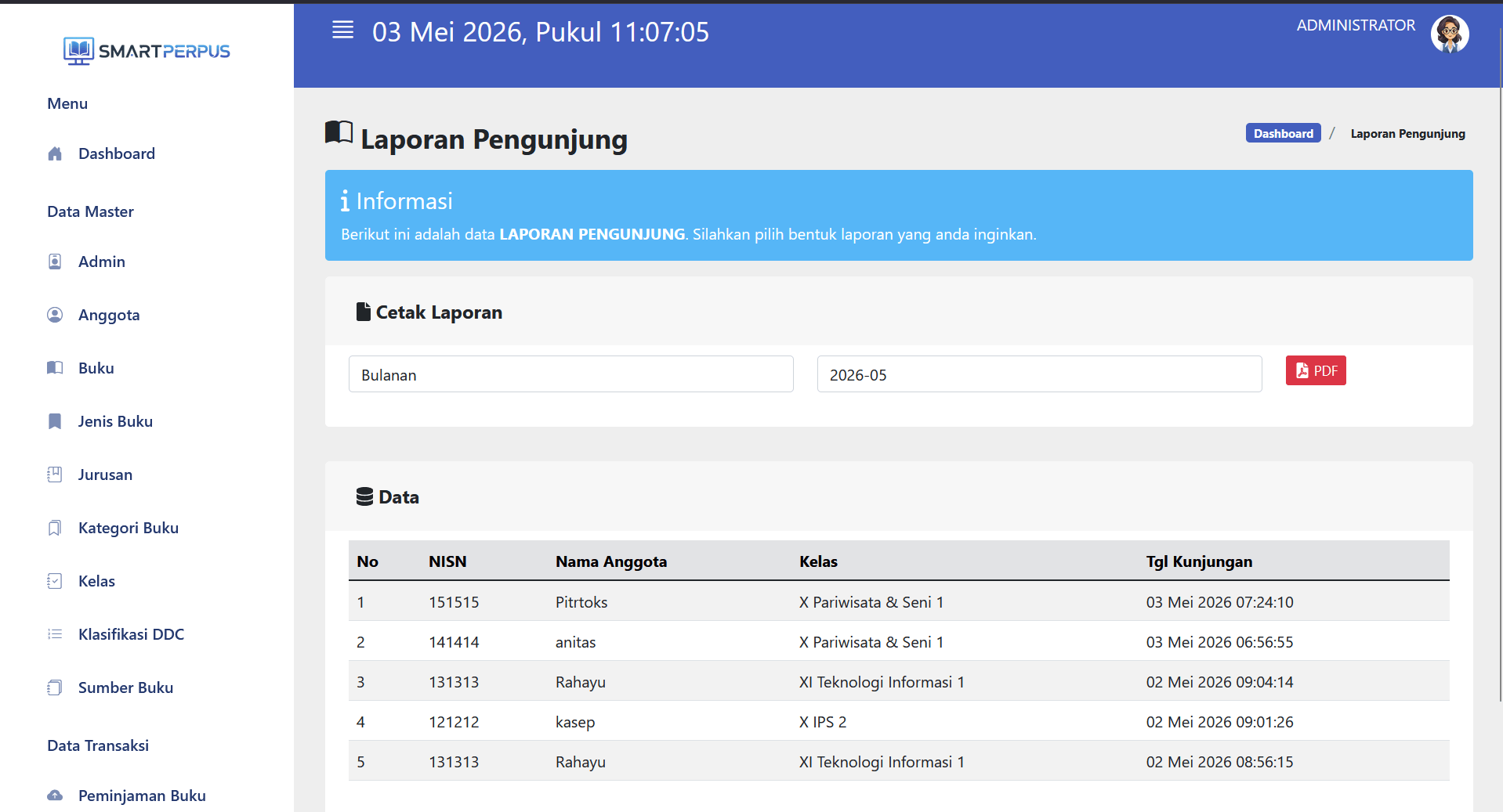 Source Code Aplikasi Perpustakaan Berbasis Web+Scan Barcode & Absen Pengunjung |Perpustakaan Digital