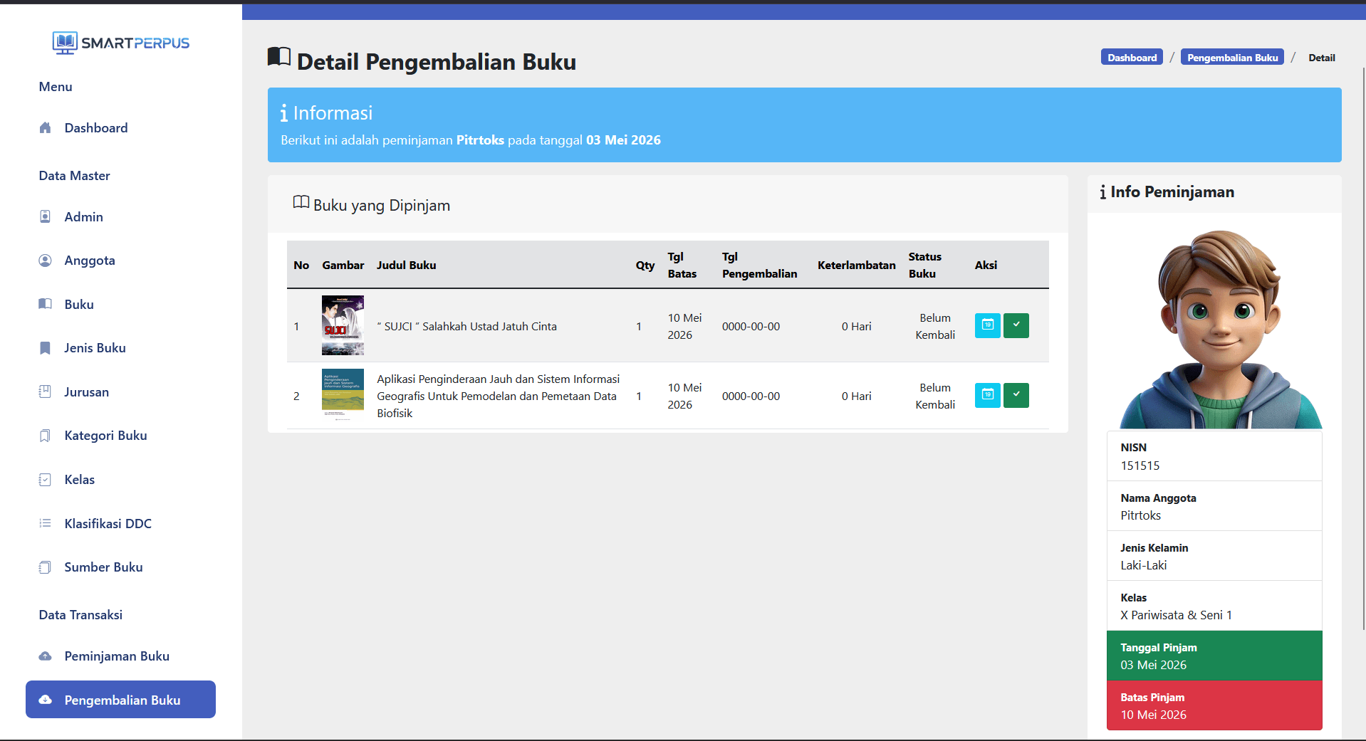 Source Code Aplikasi Perpustakaan Berbasis Web+Scan Barcode & Absen Pengunjung |Perpustakaan Digital