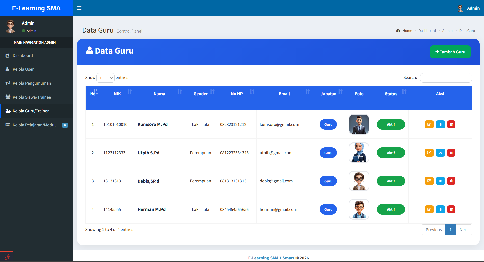 Source Code e-Learning Sekolah Full Fitur | Source Code Website Ujian Online | Aplikasi e-Learning