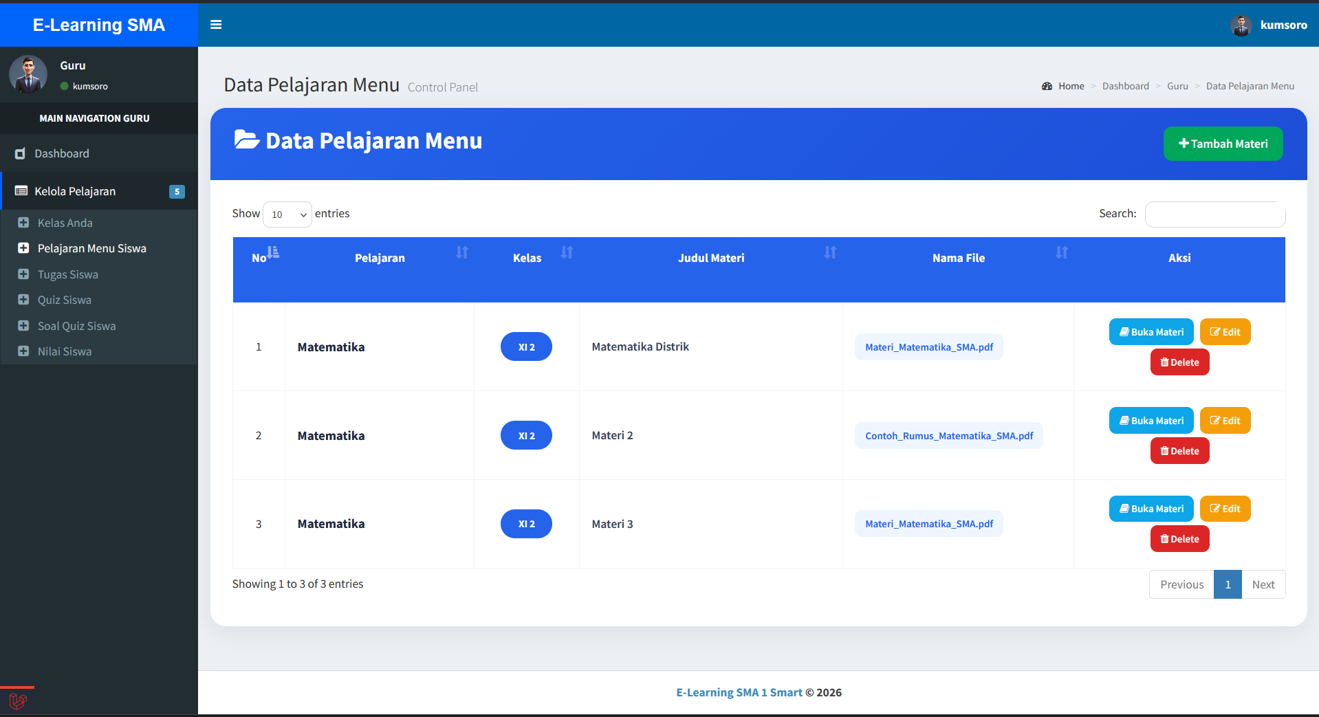 Source Code e-Learning Sekolah Full Fitur | Source Code Website Ujian Online | Aplikasi e-Learning