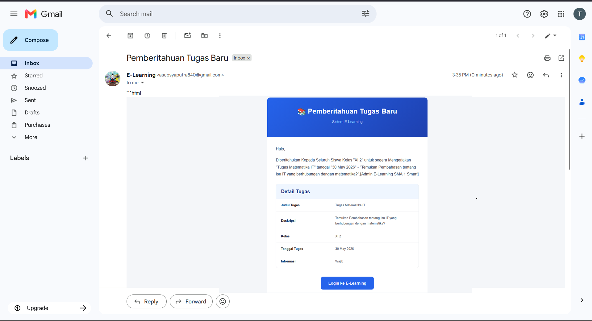 Source Code e-Learning Sekolah Full Fitur | Source Code Website Ujian Online | Aplikasi e-Learning