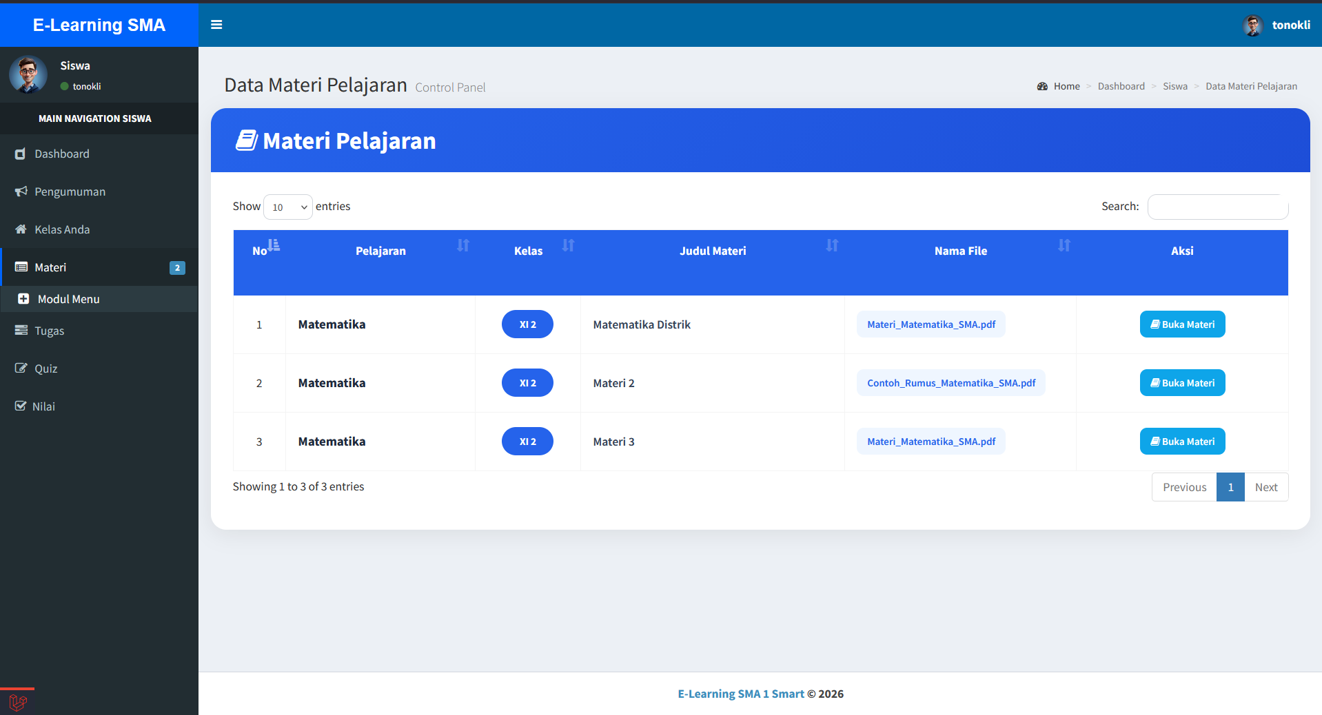 Source Code e-Learning Sekolah Full Fitur | Source Code Website Ujian Online | Aplikasi e-Learning