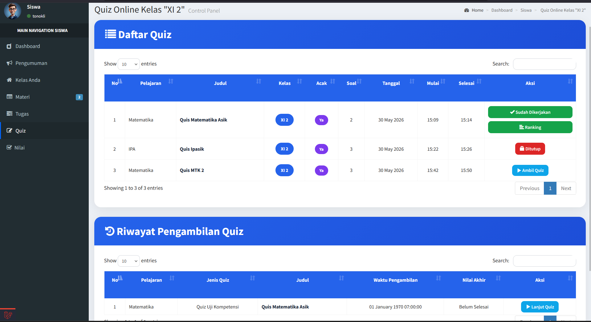 Source Code e-Learning Sekolah Full Fitur | Source Code Website Ujian Online | Aplikasi e-Learning