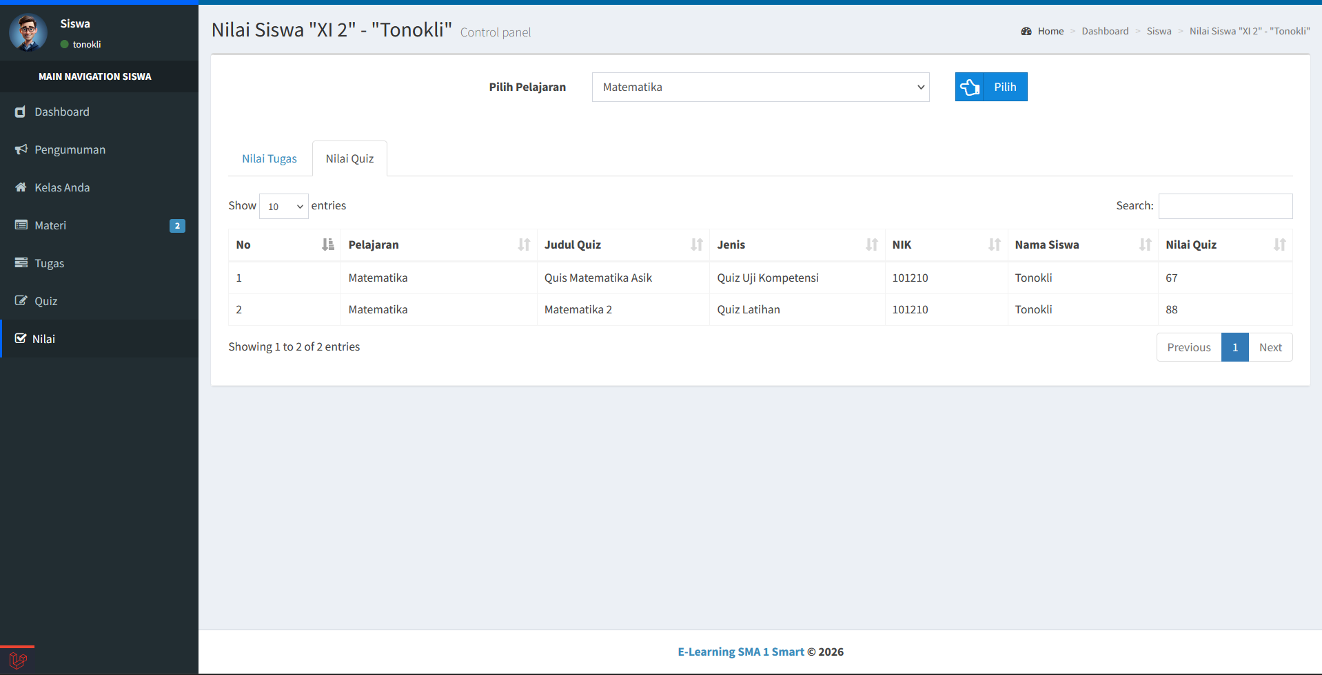 Source Code e-Learning Sekolah Full Fitur | Source Code Website Ujian Online | Aplikasi e-Learning