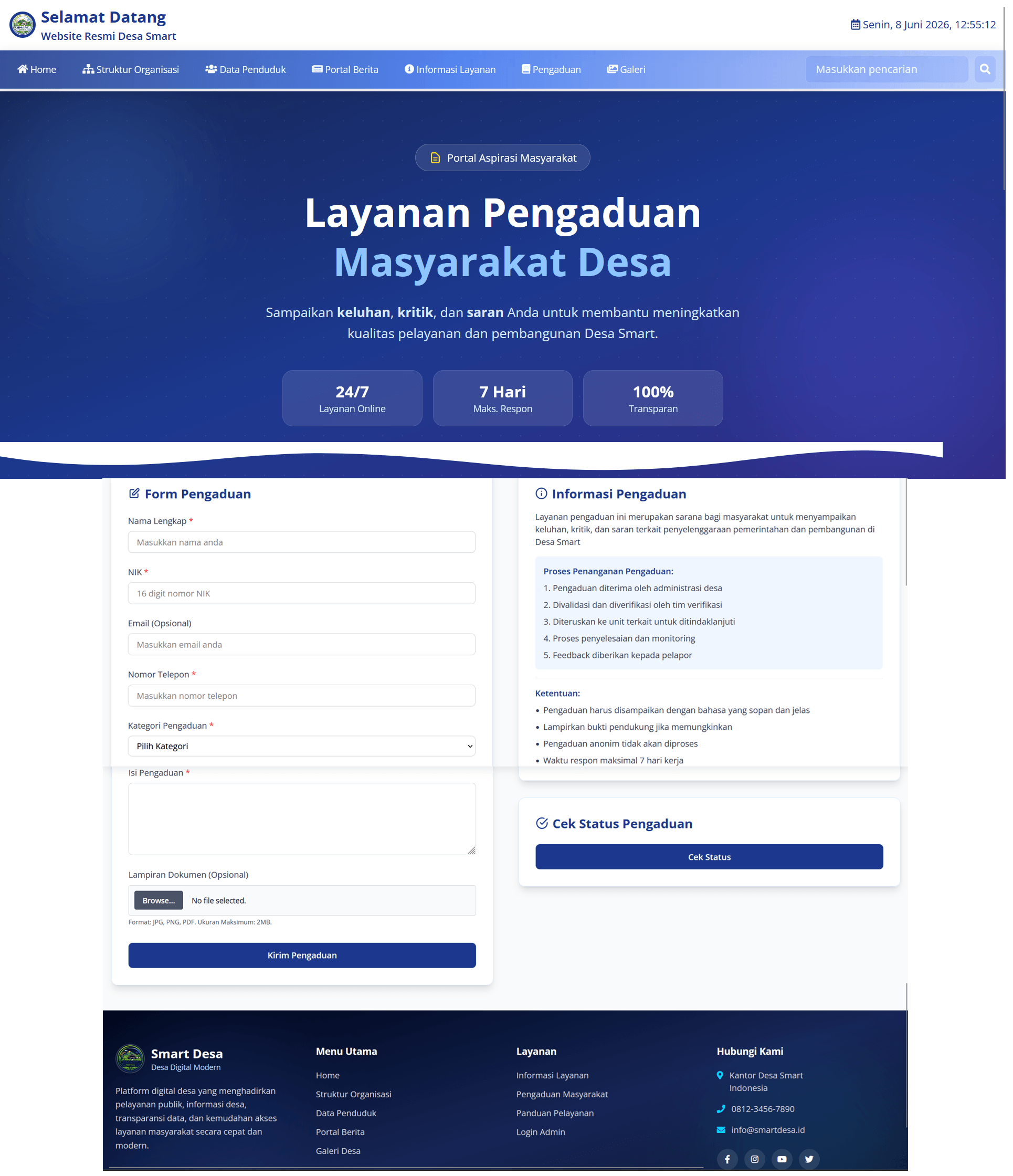 Source Code Sistem Informasi Desa Laravel Filament 4 | Website Desa| Web Company Profile Filament 4