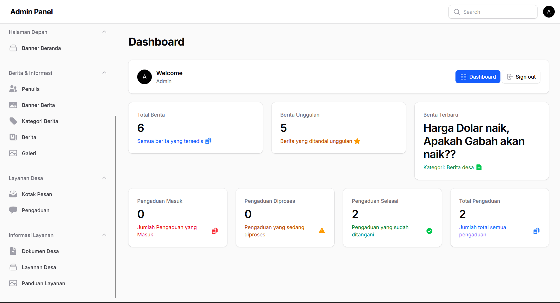 Source Code Sistem Informasi Desa Laravel Filament 4 | Website Desa| Web Company Profile Filament 4