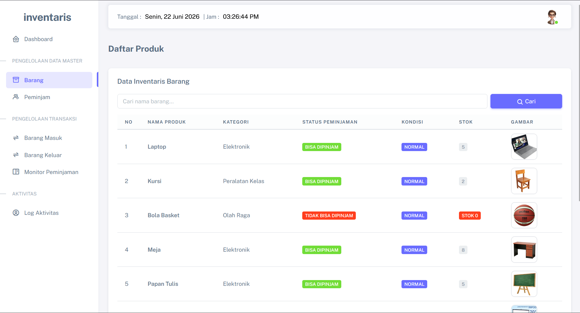 Source Code Website Inventaris Barang | Inventaris Peminjaman Barang | Aplikasi Inventaris Sekolah