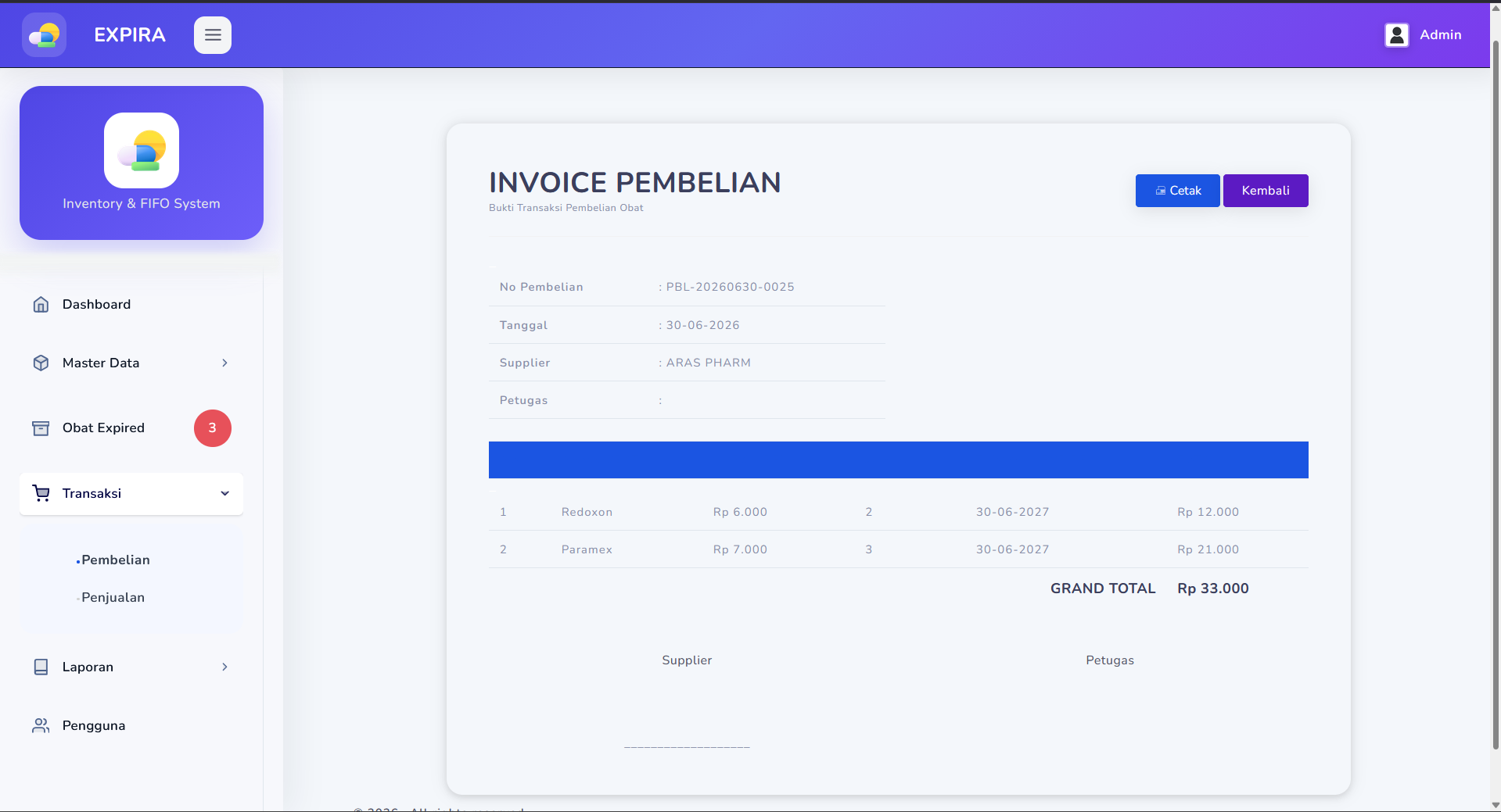 Source Code Aplikasi Kasir Point of Sale Full Fitur | Sistem Manajemen Apotek Notifikasi Kedaluwarsa