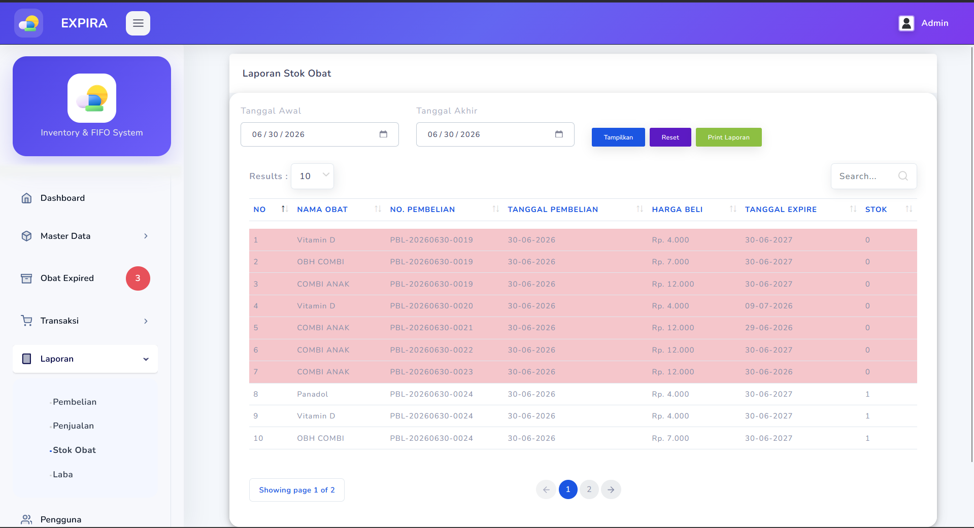 Source Code Aplikasi Kasir Point of Sale Full Fitur | Sistem Manajemen Apotek Notifikasi Kedaluwarsa