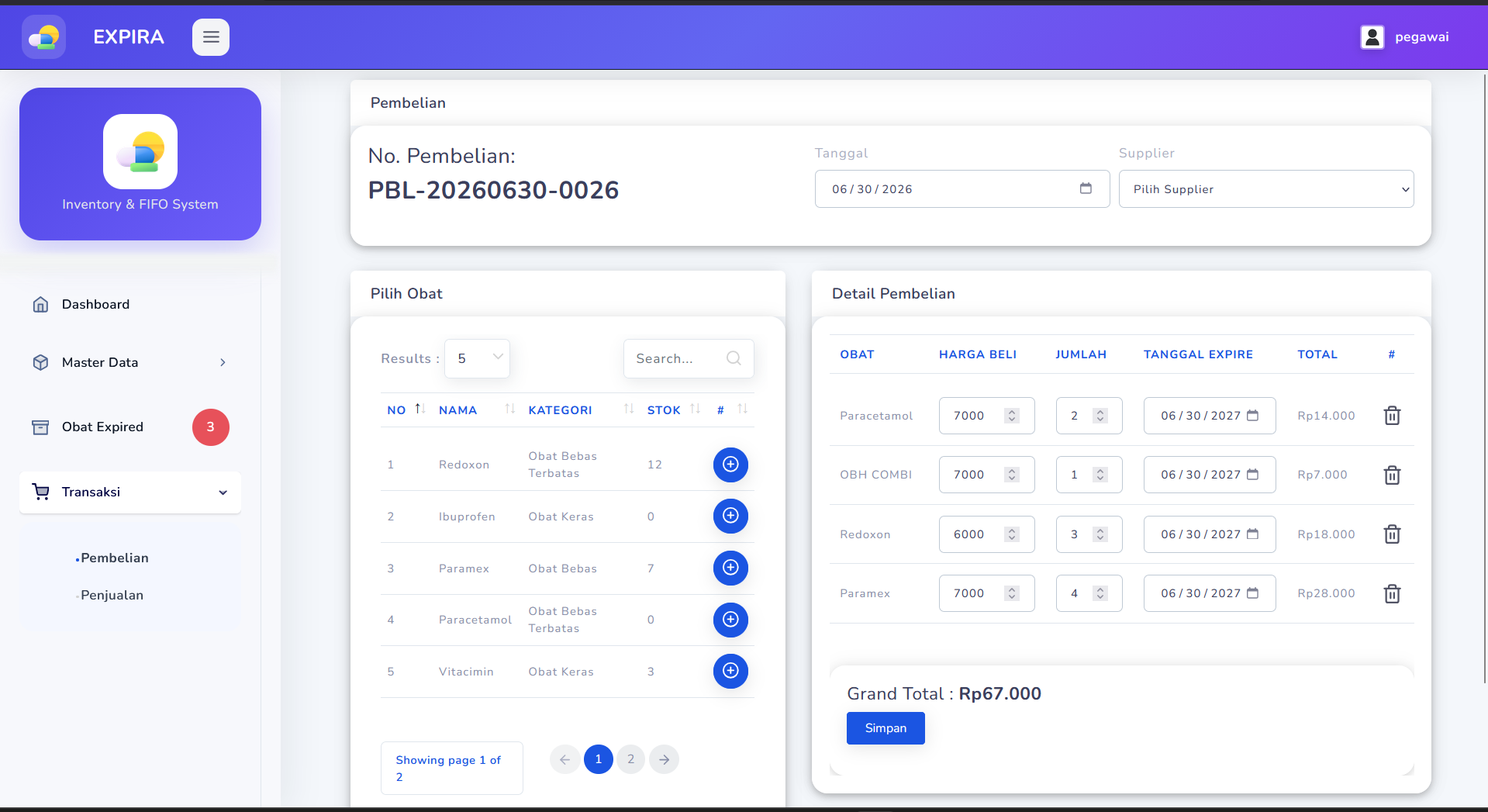 Source Code Aplikasi Kasir Point of Sale Full Fitur | Sistem Manajemen Apotek Notifikasi Kedaluwarsa