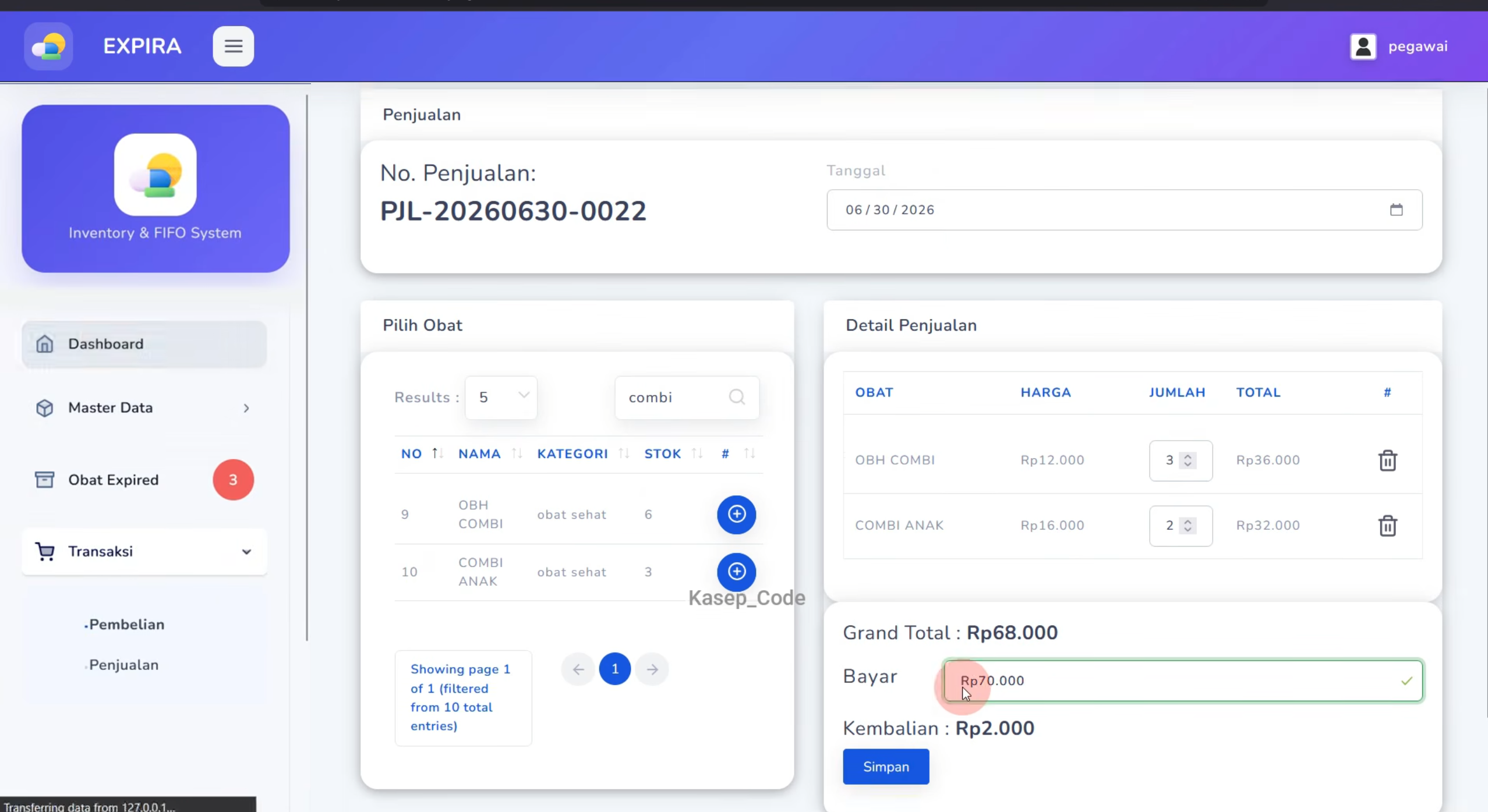 Source Code Aplikasi Kasir Point of Sale Full Fitur | Sistem Manajemen Apotek Notifikasi Kedaluwarsa