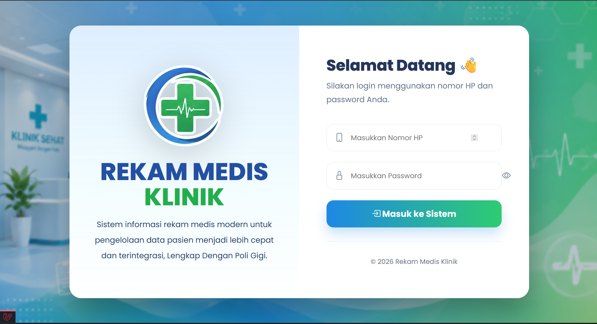 Source Code Website Rekam Medis Laravel (RME) | Source Code Aplikasi Klinik Gigi | Web Dental Clinic