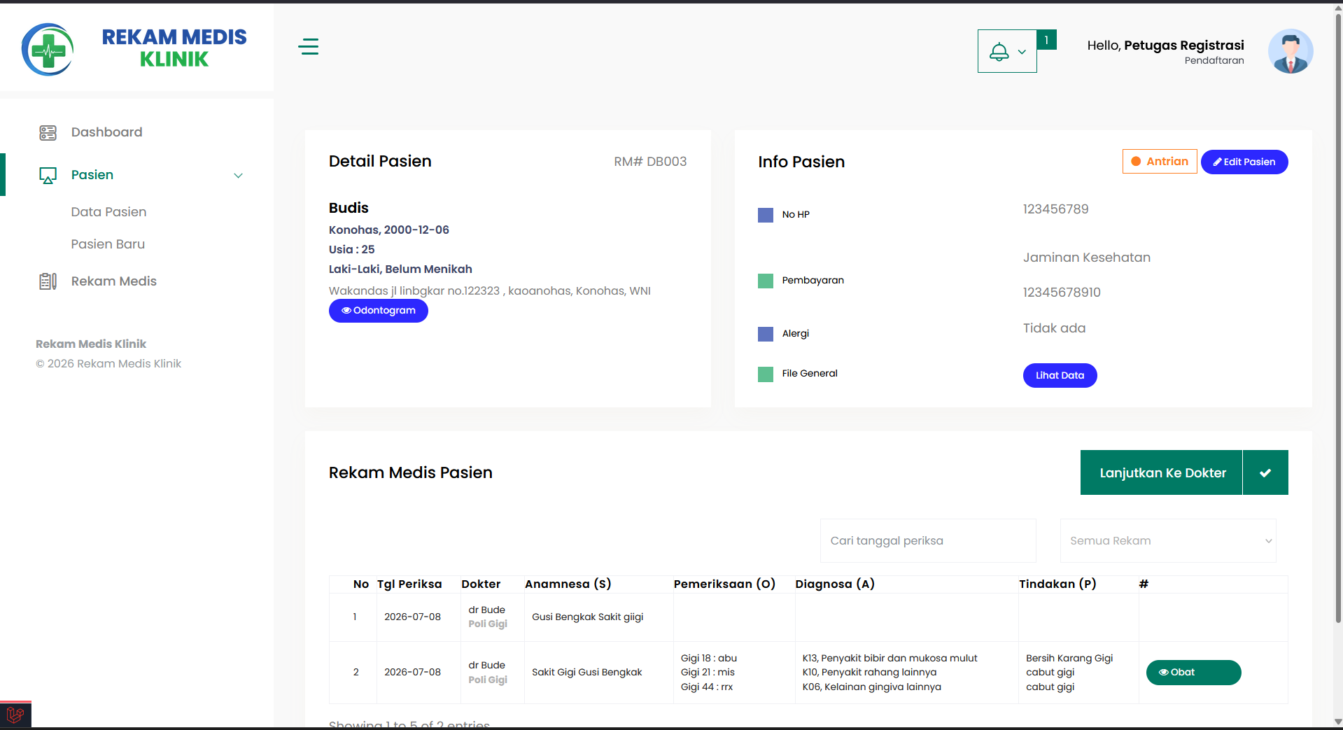 Source Code Website Rekam Medis Laravel (RME) | Source Code Aplikasi Klinik Gigi | Web Dental Clinic