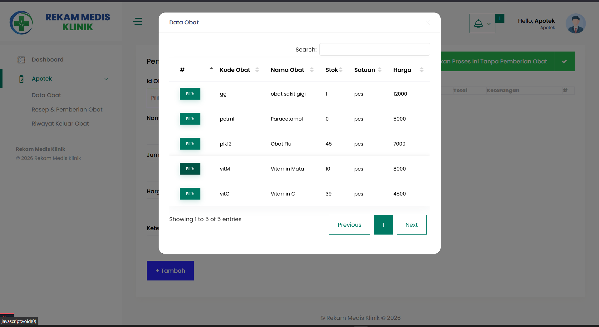 Source Code Website Rekam Medis Laravel (RME) | Source Code Aplikasi Klinik Gigi | Web Dental Clinic