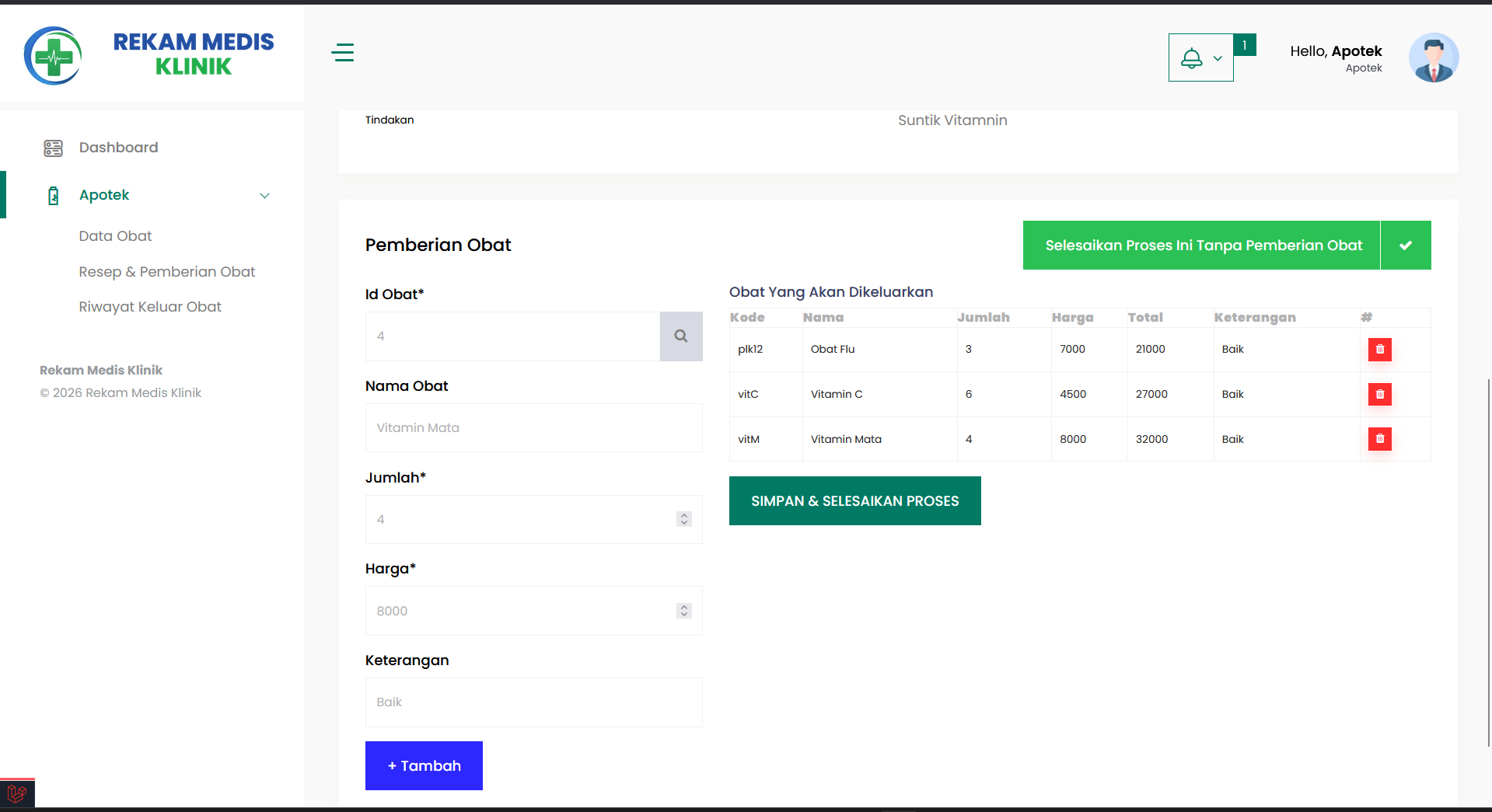 Source Code Website Rekam Medis Laravel (RME) | Source Code Aplikasi Klinik Gigi | Web Dental Clinic