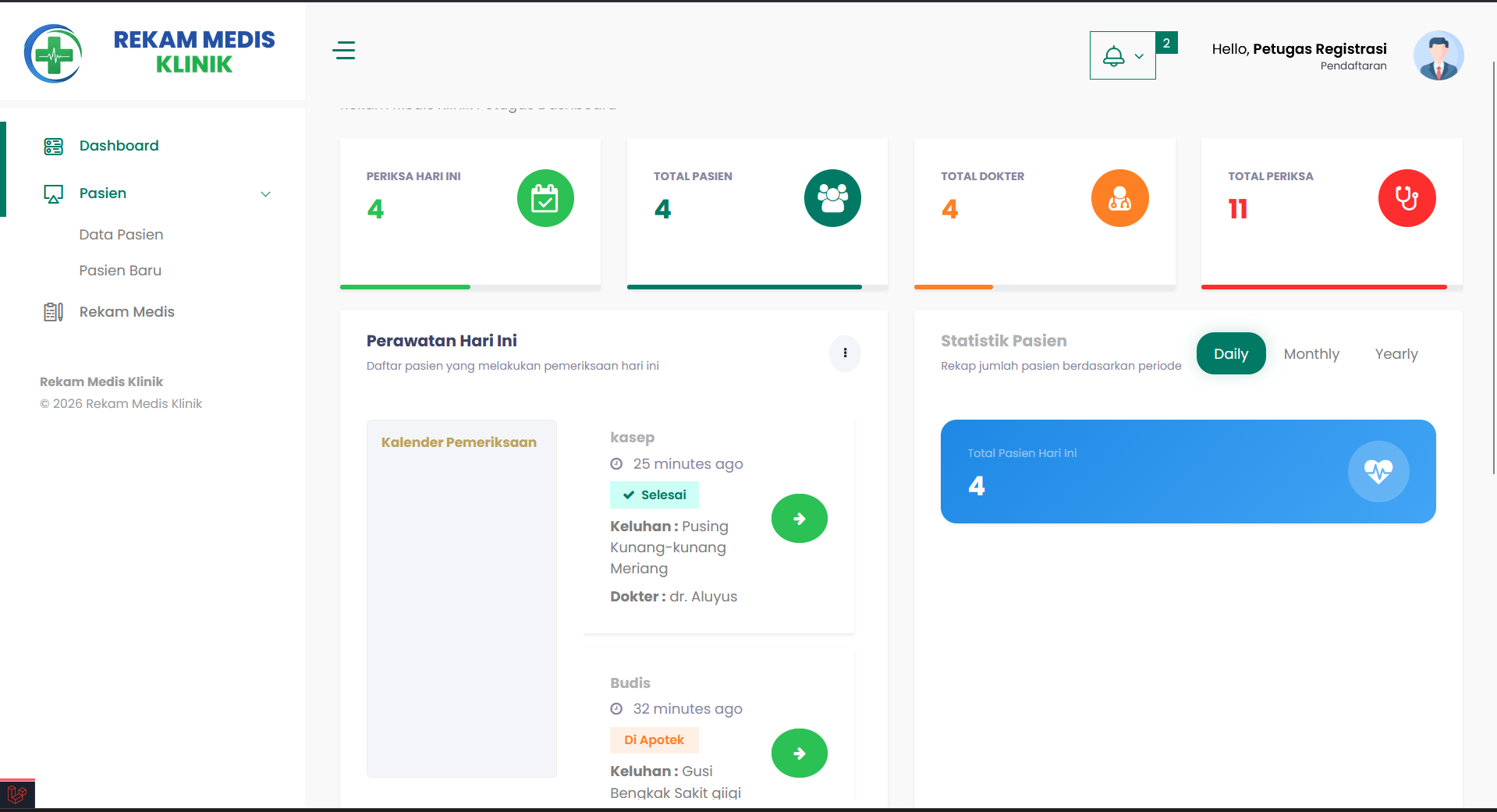 Source Code Website Rekam Medis Laravel (RME) | Source Code Aplikasi Klinik Gigi | Web Dental Clinic