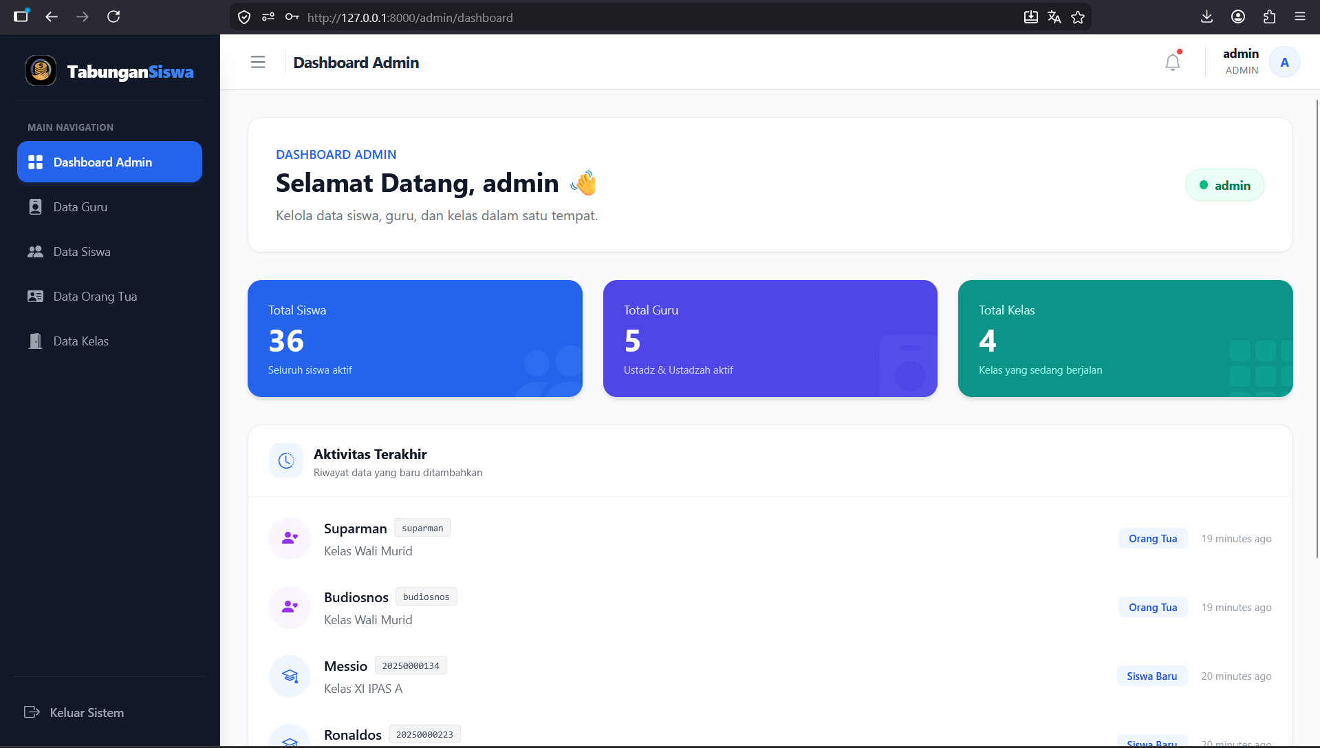 Source Code Aplikasi Tabungan Siswa Berbasis Web Laravel| Source Code Website Tabungan Siswa Digital