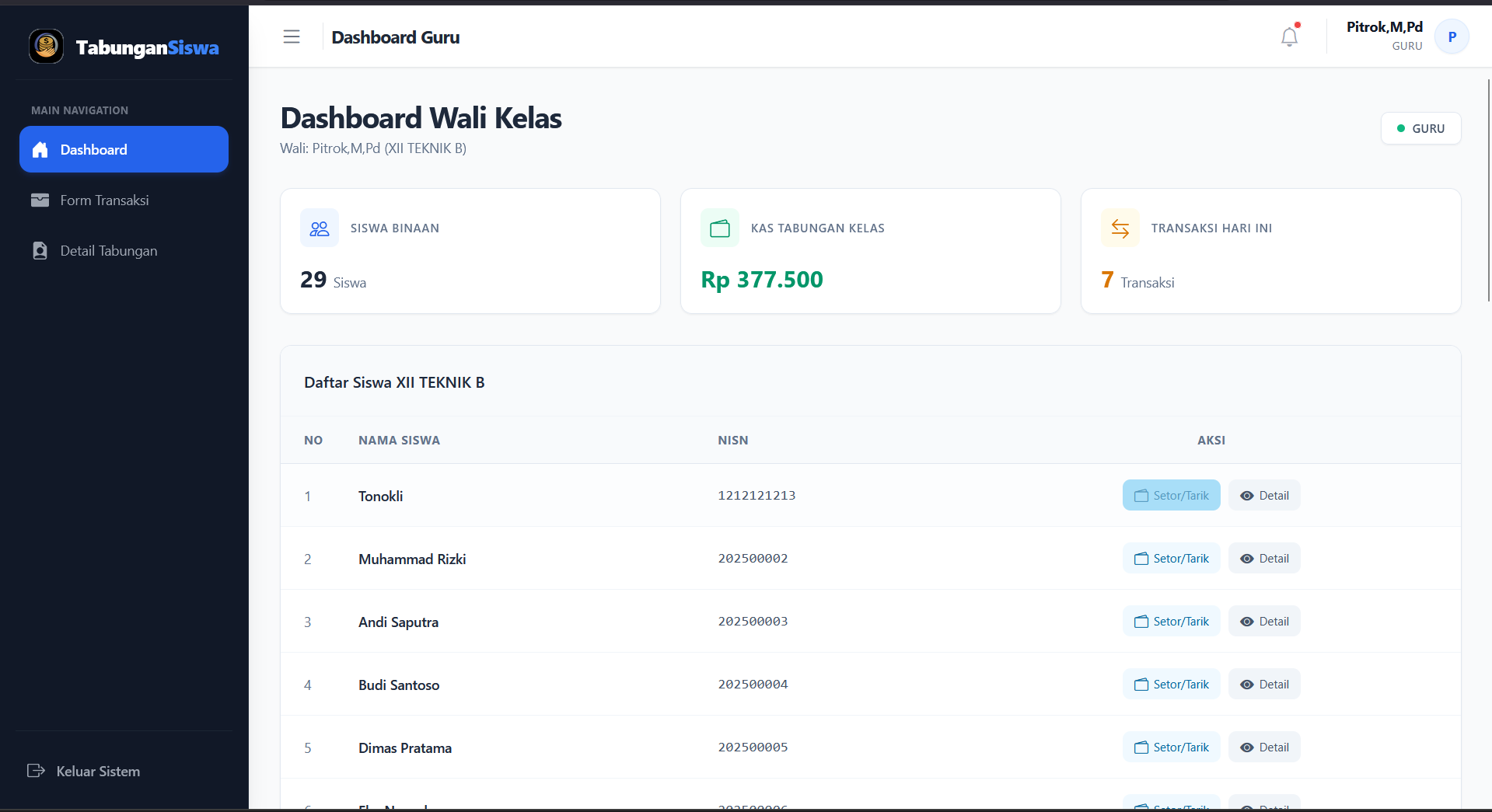 Source Code Aplikasi Tabungan Siswa Berbasis Web Laravel| Source Code Website Tabungan Siswa Digital