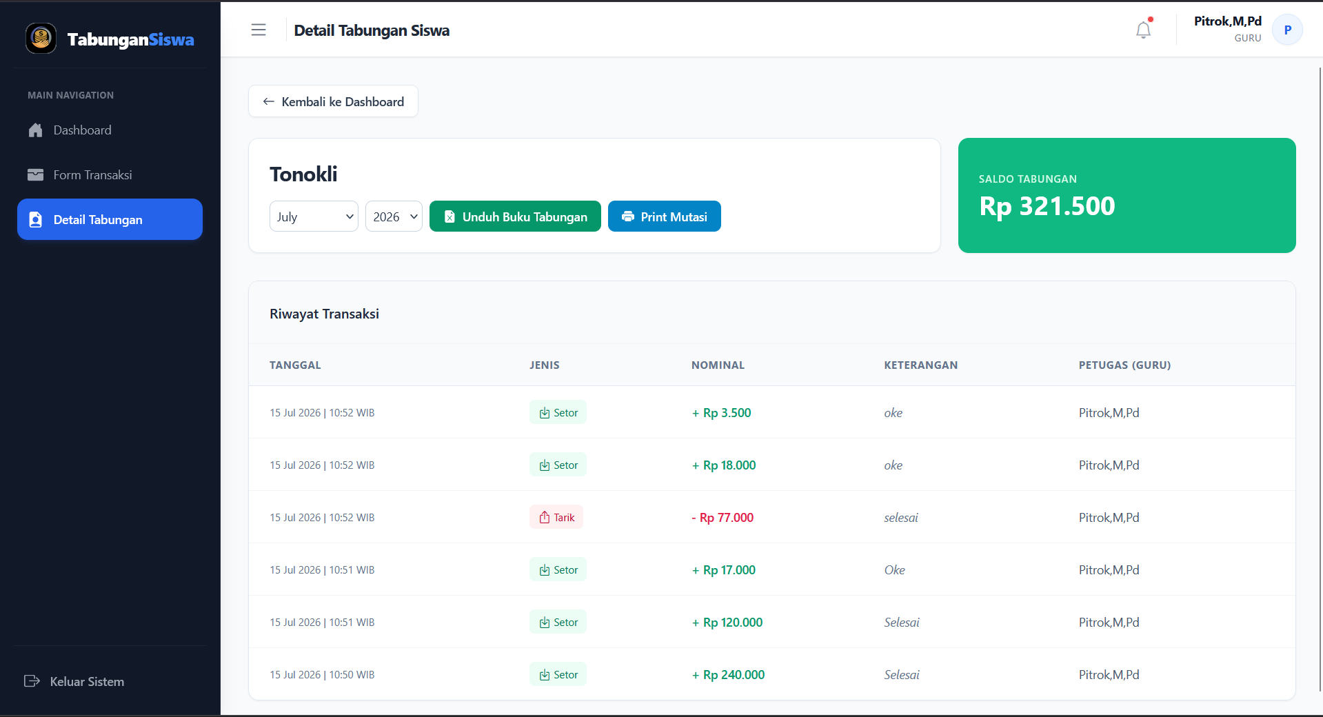 Source Code Aplikasi Tabungan Siswa Berbasis Web Laravel| Source Code Website Tabungan Siswa Digital