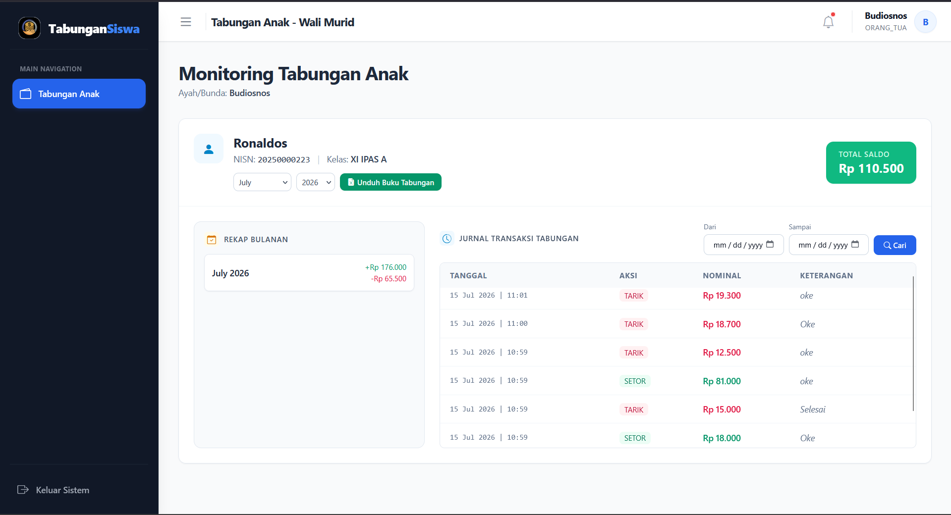 Source Code Aplikasi Tabungan Siswa Berbasis Web Laravel| Source Code Website Tabungan Siswa Digital
