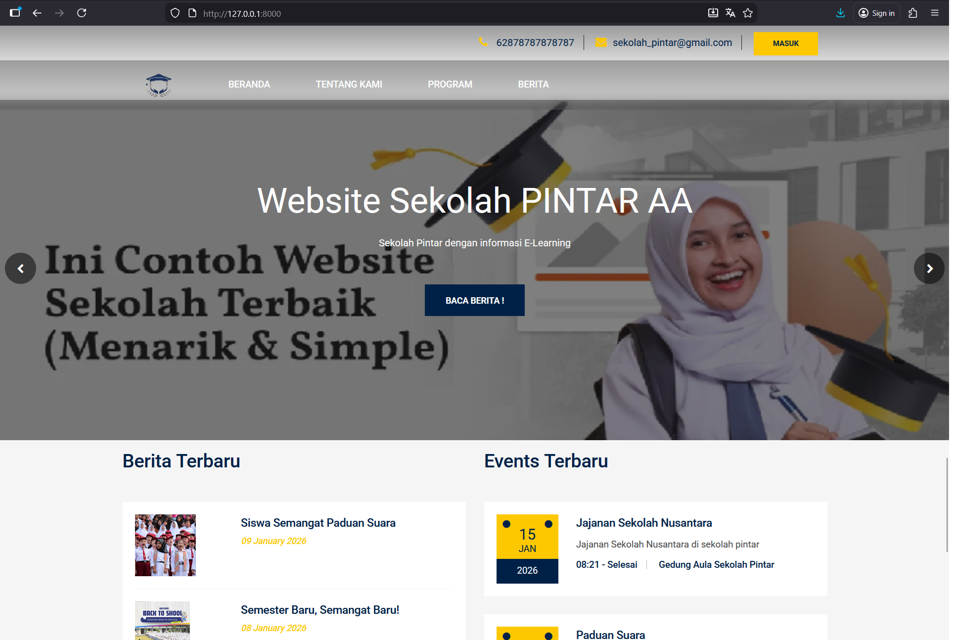 Source Code Website Sekolah Full Fitur | Download Source Code Sistem Informasi Sekolah Laravel