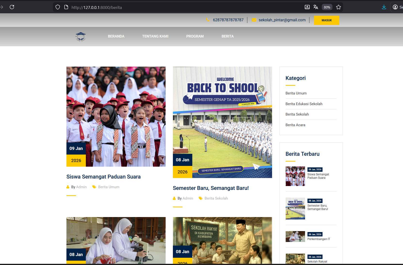 Source Code Website Sekolah Full Fitur | Download Source Code Sistem Informasi Sekolah Laravel