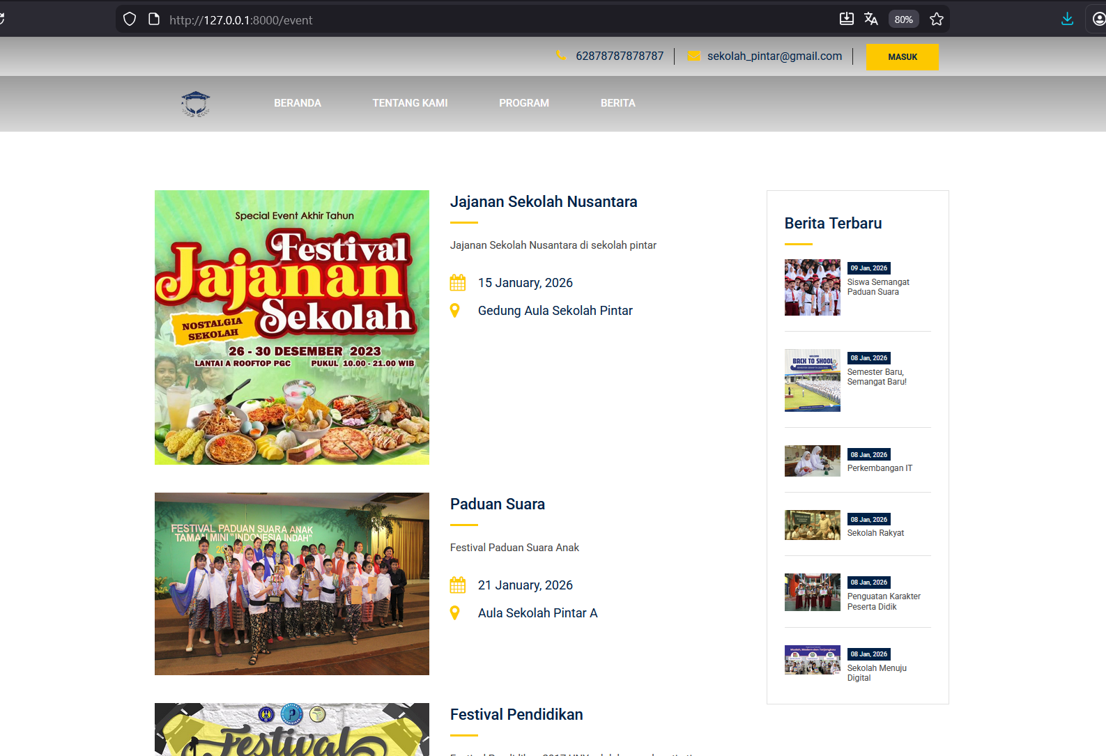 Source Code Website Sekolah Full Fitur | Download Source Code Sistem Informasi Sekolah Laravel