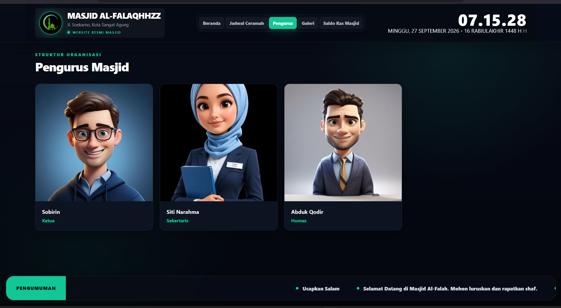 Download Source Code Aplikasi Masjid | Sistem Informasi Masjid | Aplikasi Jadwal Sholat & Keuangan