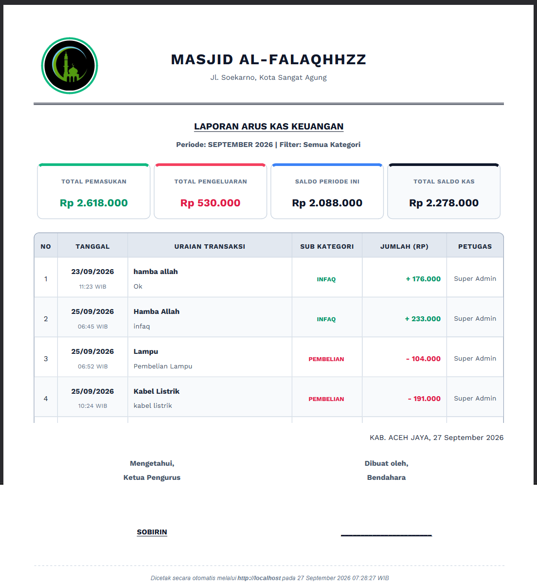 Download Source Code Aplikasi Masjid | Sistem Informasi Masjid | Aplikasi Jadwal Sholat & Keuangan