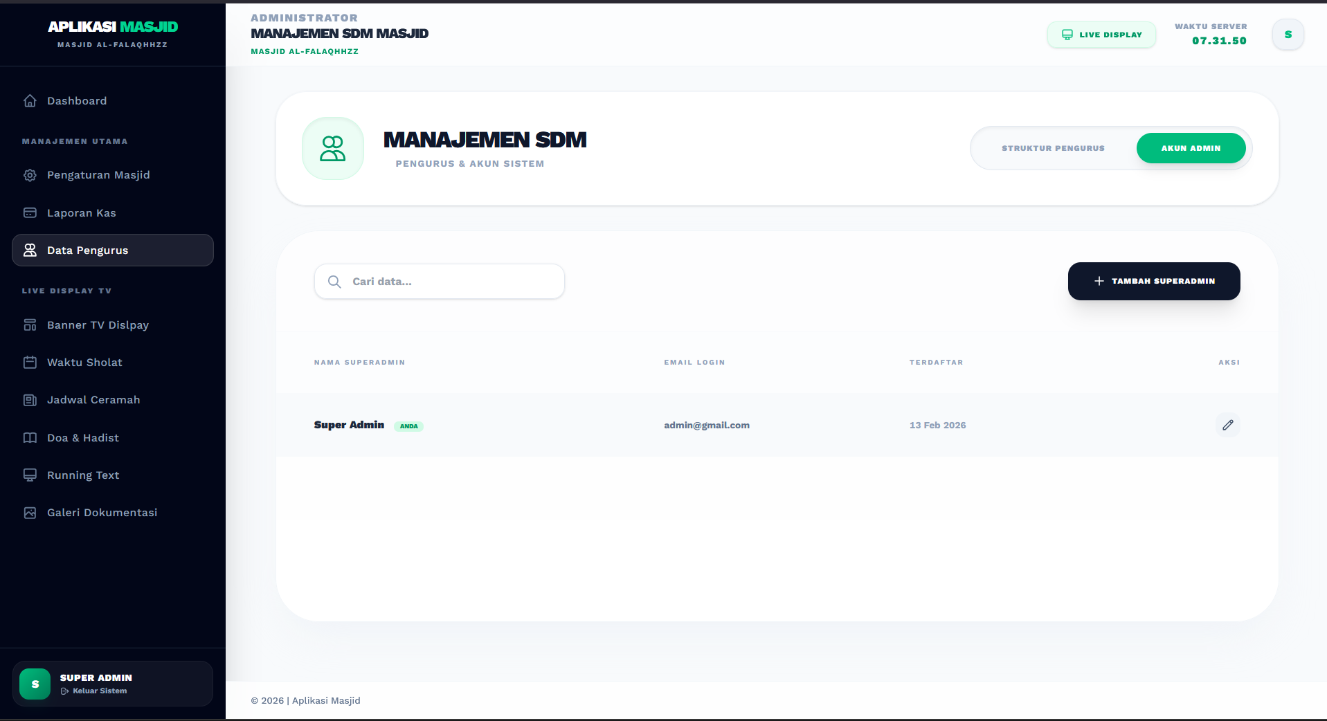 Download Source Code Aplikasi Masjid | Sistem Informasi Masjid | Aplikasi Jadwal Sholat & Keuangan