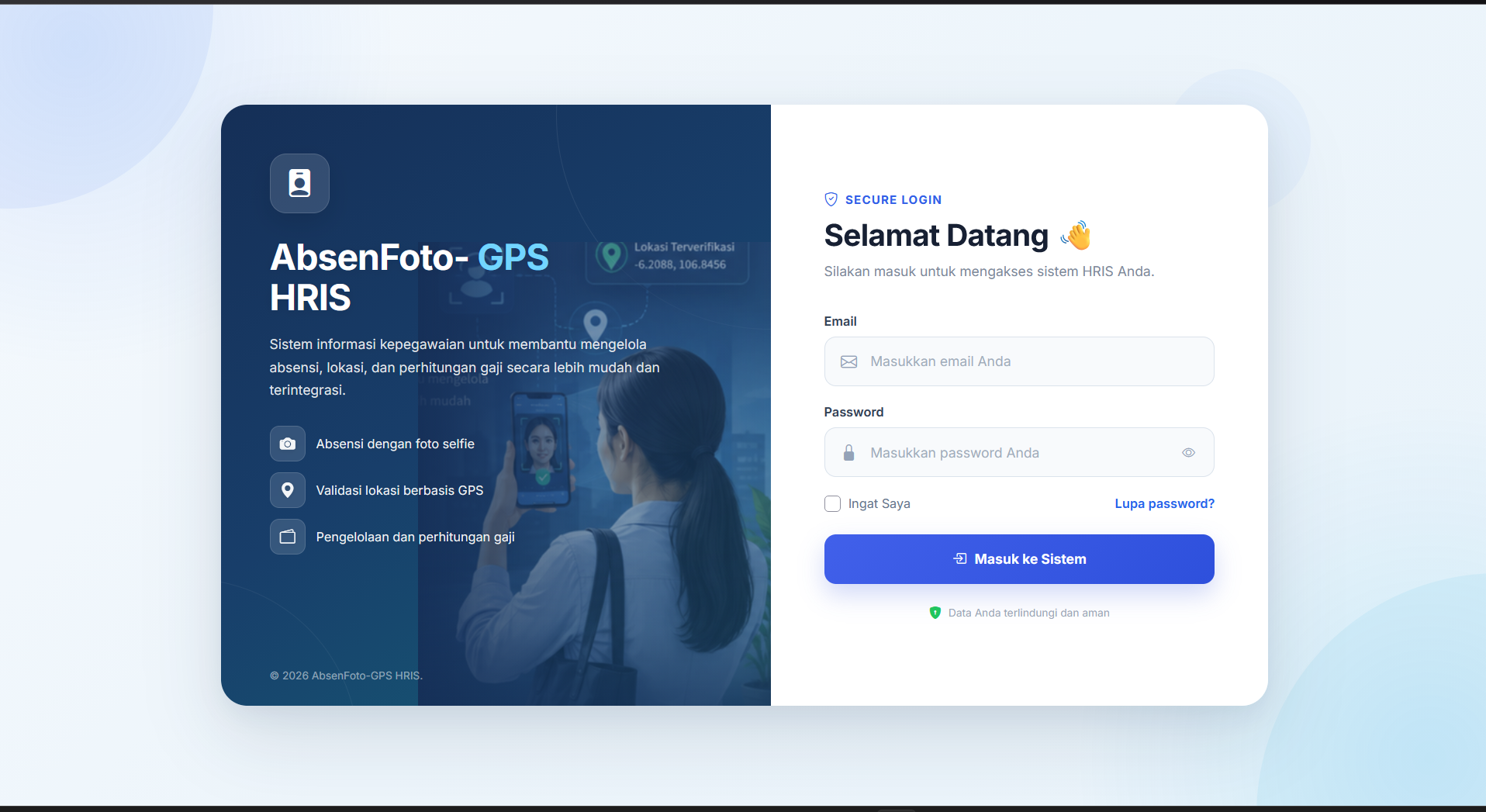 Source Code Aplikasi Absensi Online Face Recognition + GPS | Selfie, Lembur & Gaji | Aplikasi HRIS | Aplikasi Absensi Pengenalan Wajah