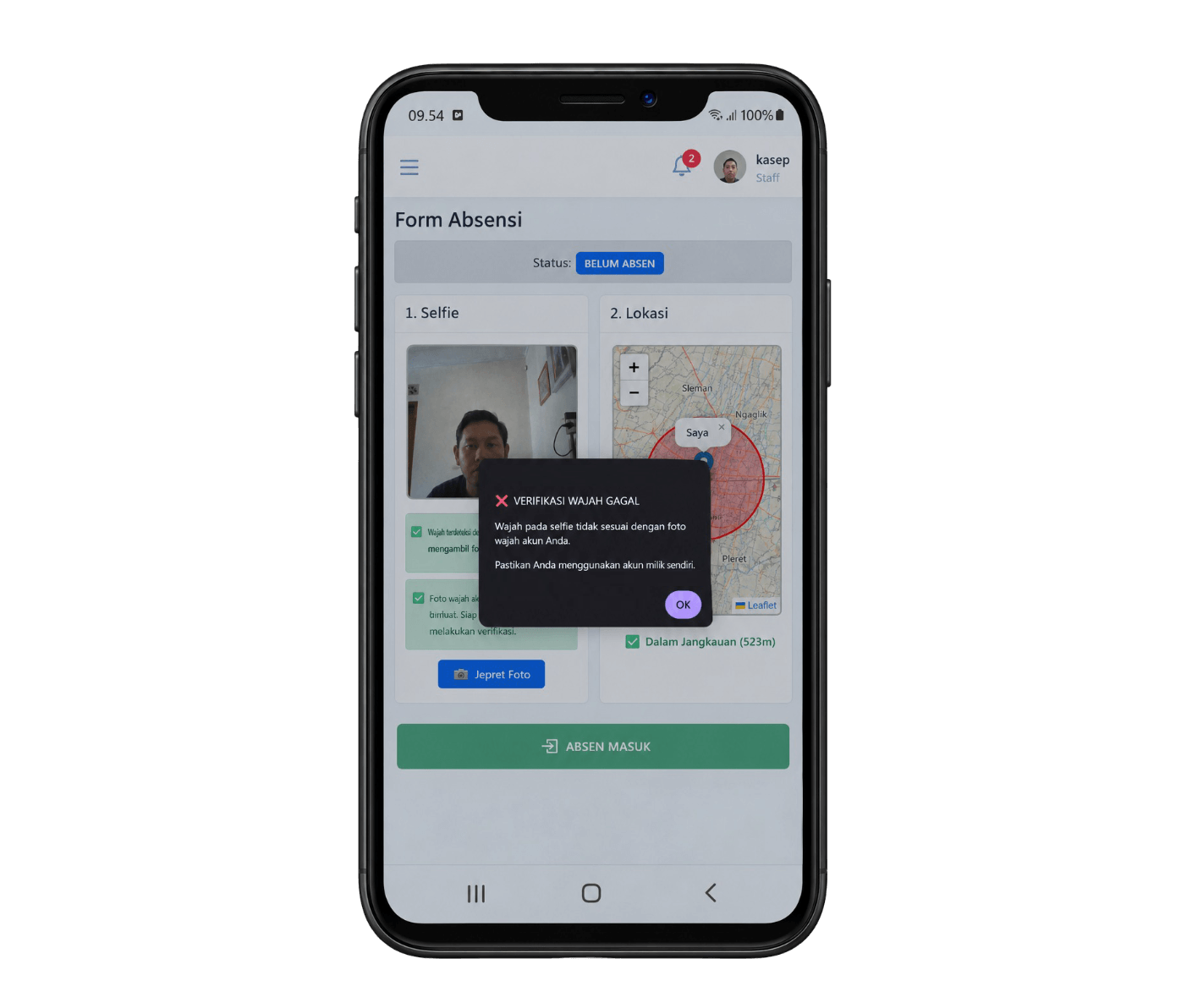 Source Code Aplikasi Absensi Online Face Recognition + GPS | Selfie, Lembur & Gaji | Aplikasi HRIS | Aplikasi Absensi Pengenalan Wajah
